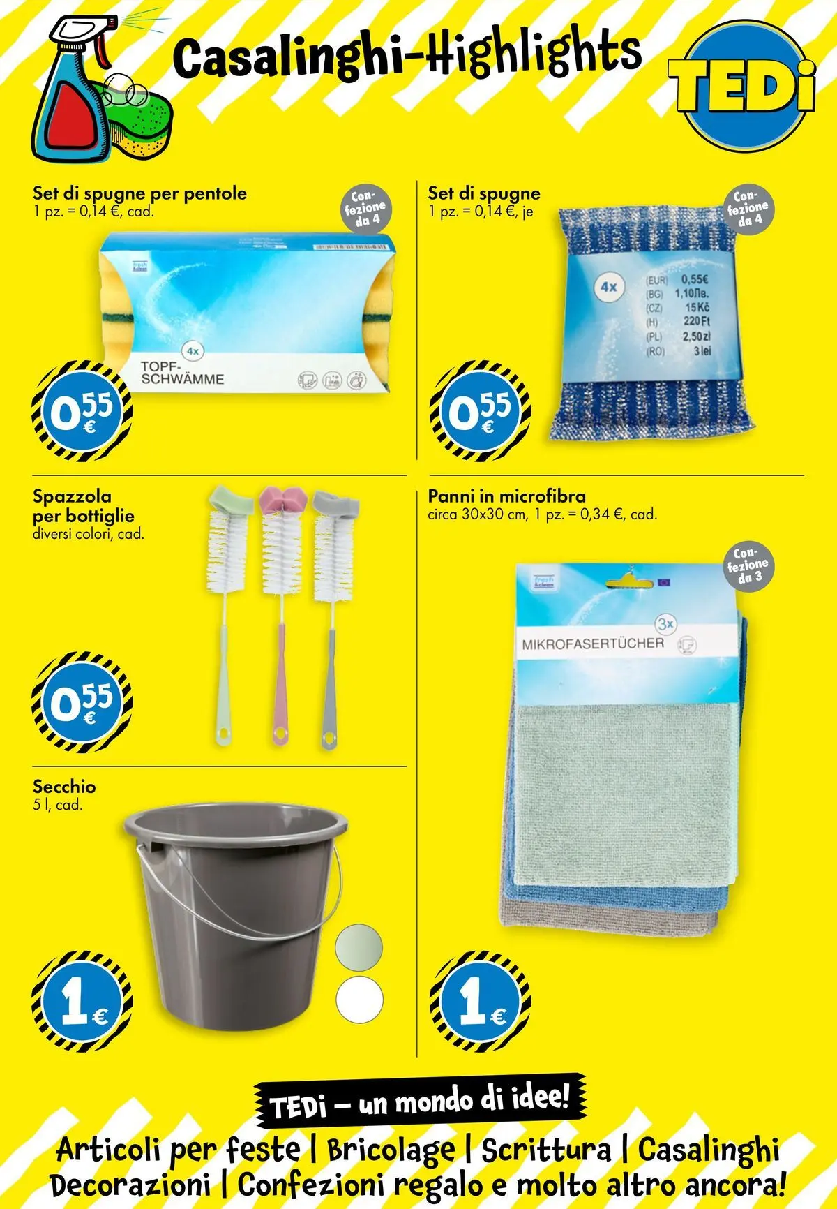 Nuovo TEDi - TEDi volantino fino al 30.05.2026 dal 23/05/2026 > offerte anteprima 🛍️ | Pagina: 12 | Prodotti: Spazzola, Secchio, Decorazioni