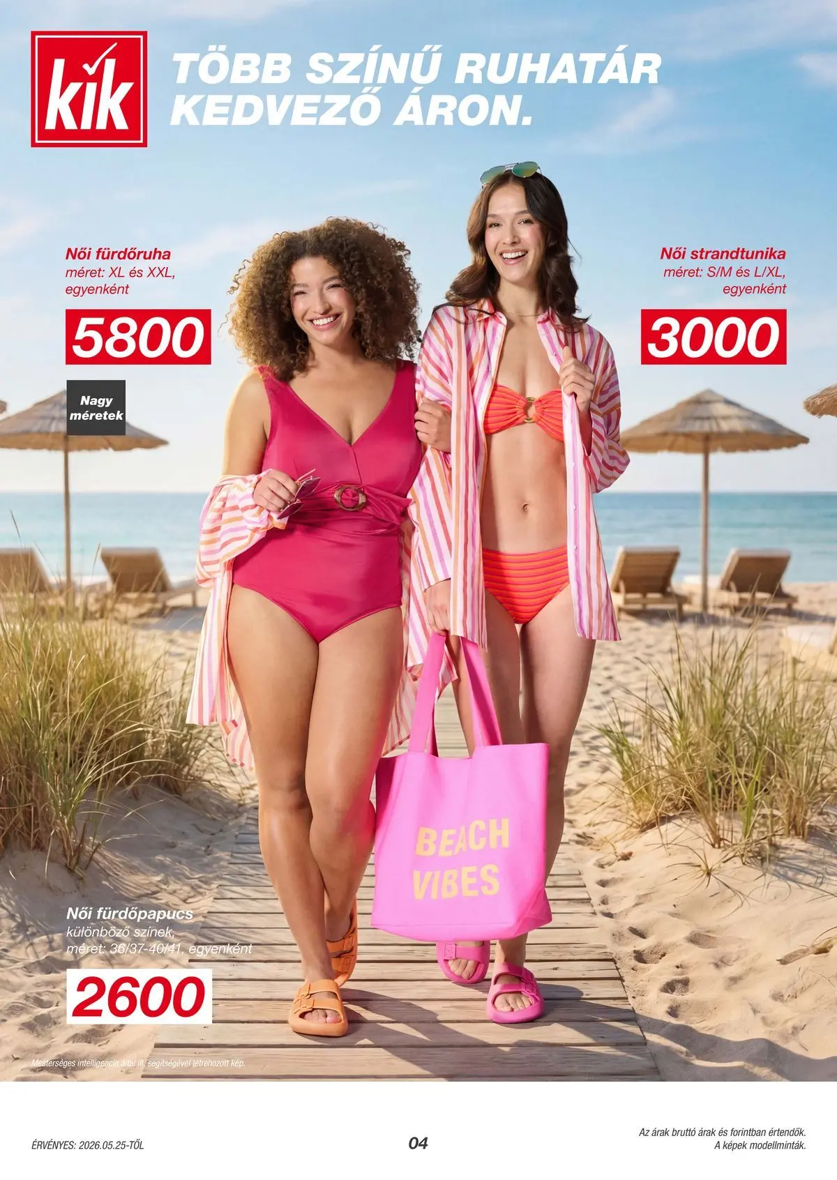 Kik akciós újság Budapest - 2026.05.25. -tól/töl > akció, lapozható szórólap 🛍️ | Oldal: 4 | Termékek: Fürdőruha