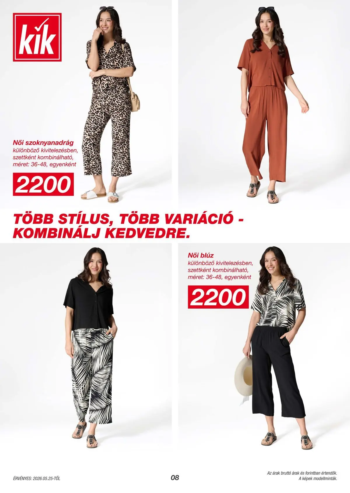 Kik akciós újság Budapest - 2026.05.25. -tól/töl > akció, lapozható szórólap 🛍️ | Oldal: 8 | Termékek: Blúz
