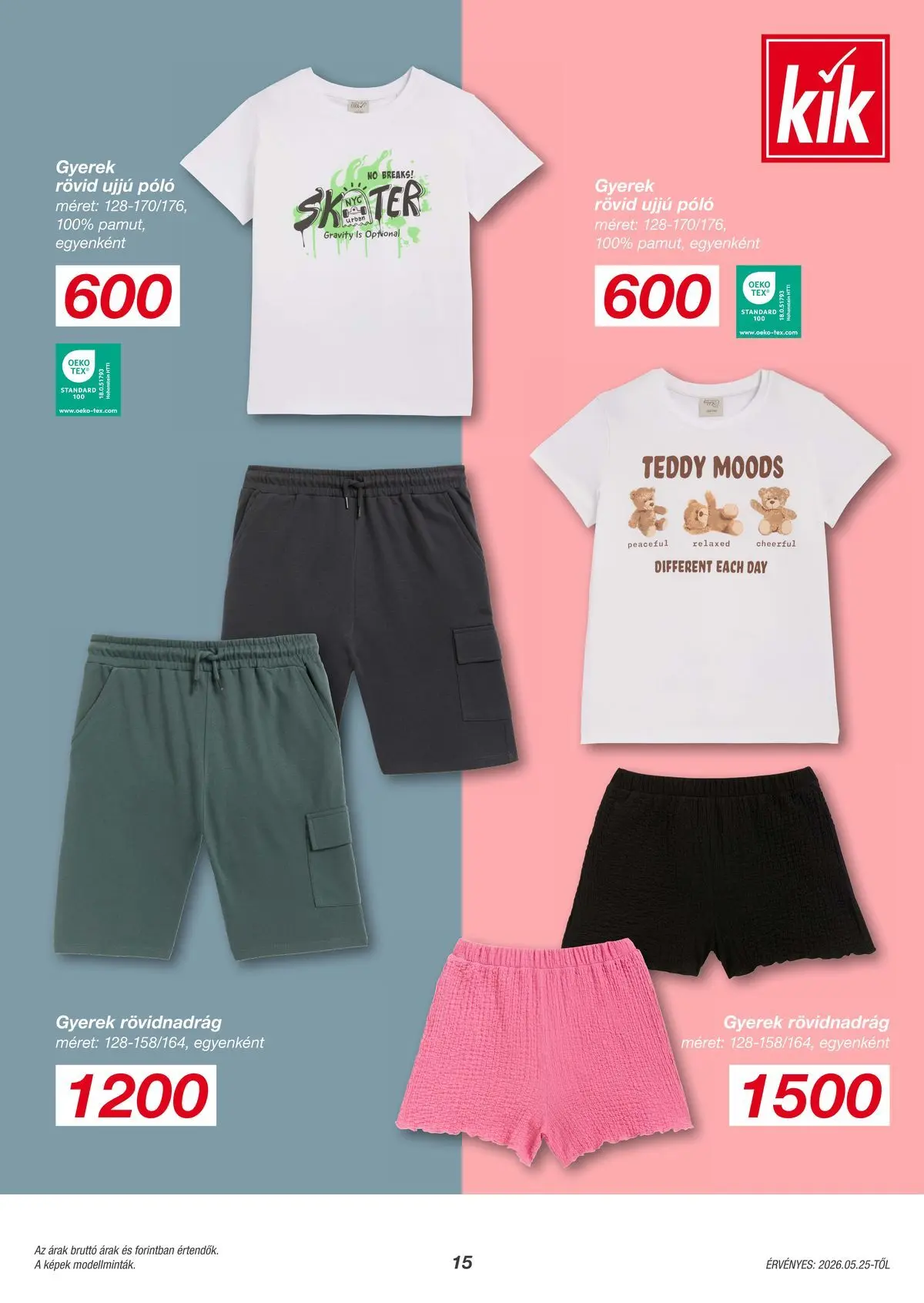 Kik akciós újság Budapest - 2026.05.25. -tól/töl > akció, lapozható szórólap 🛍️ | Oldal: 15 | Termékek: Rövidnadrág