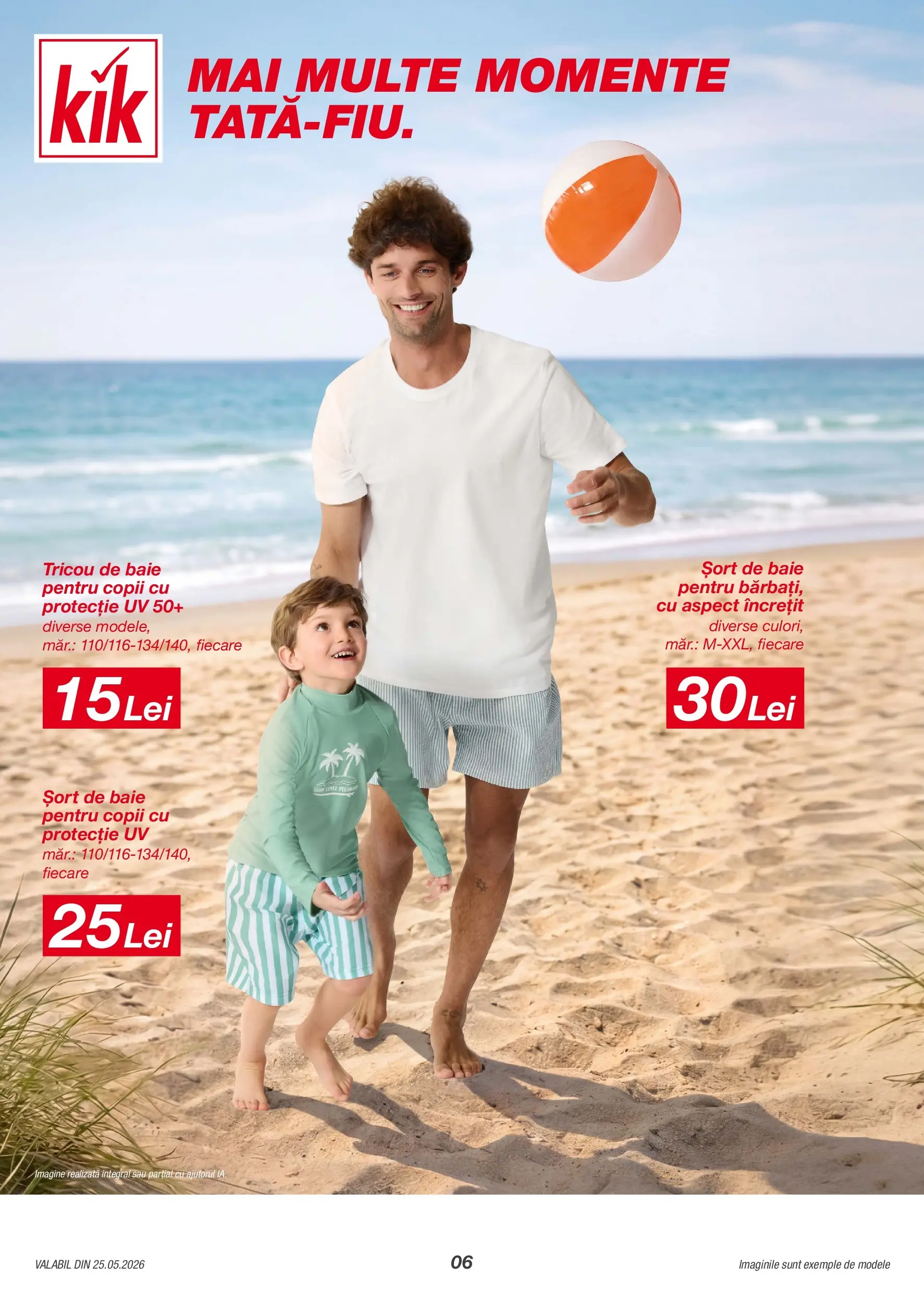 Kik catalog 25.05.2026 - Online magazin Romania | Pagină: 6 | Produse: Șort, Șort de baie, Tricou