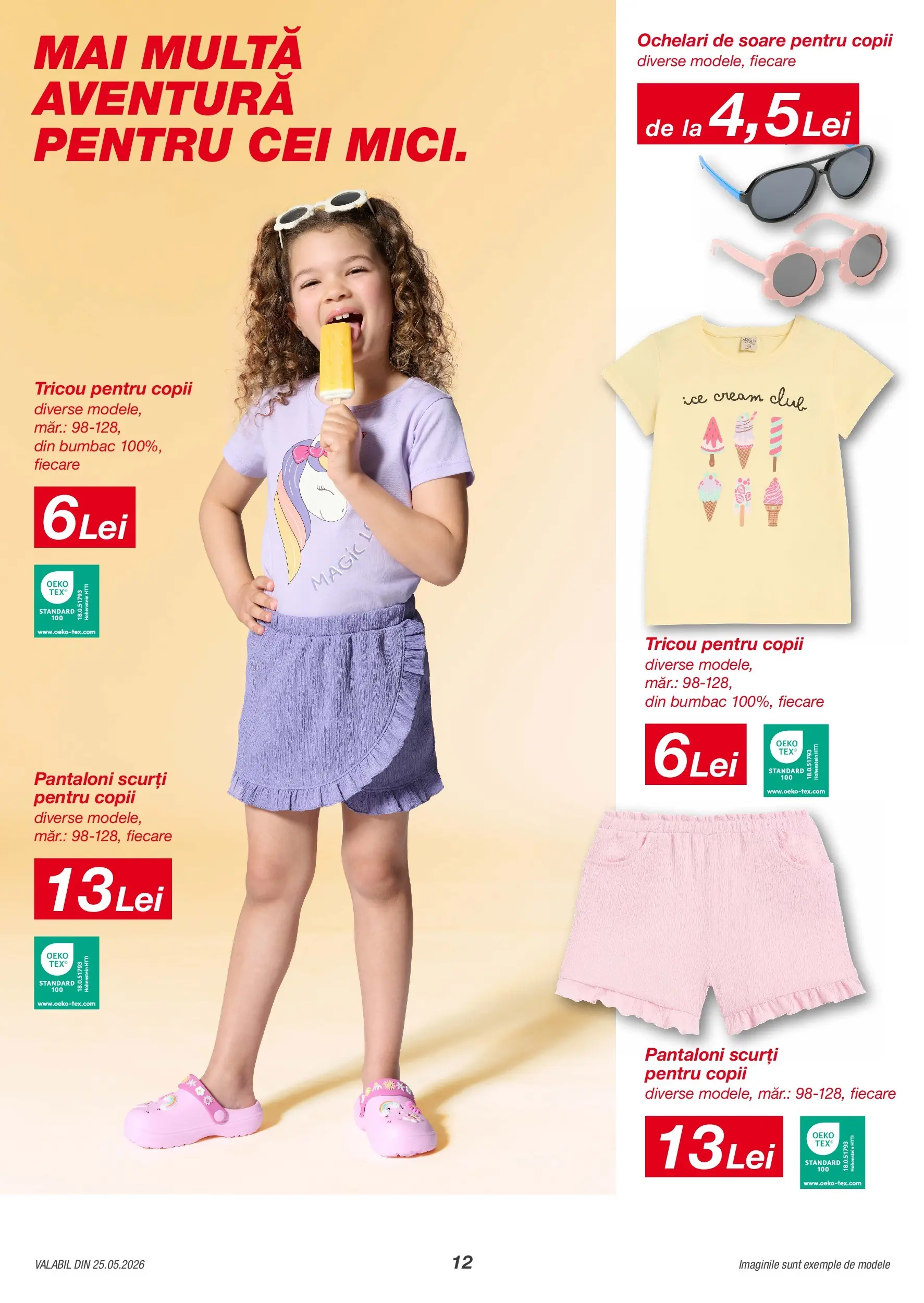 Kik catalog 25.05.2026 - Online magazin Romania | Pagină: 12 | Produse: Ochelari, Ochelari de soare, Tricou, Pantaloni