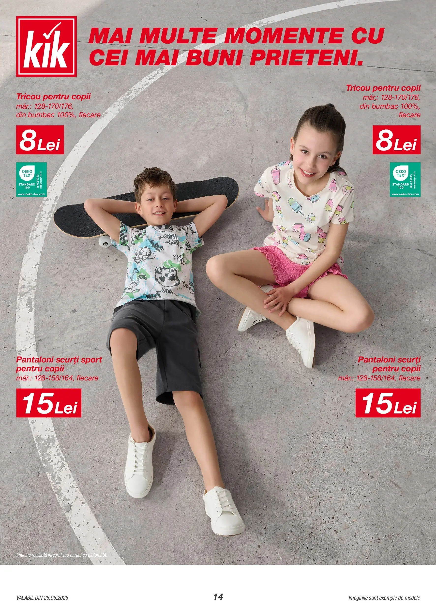 Kik catalog 25.05.2026 - Online magazin Romania | Pagină: 14 | Produse: Tricou, Pantaloni, Pantaloni scurți
