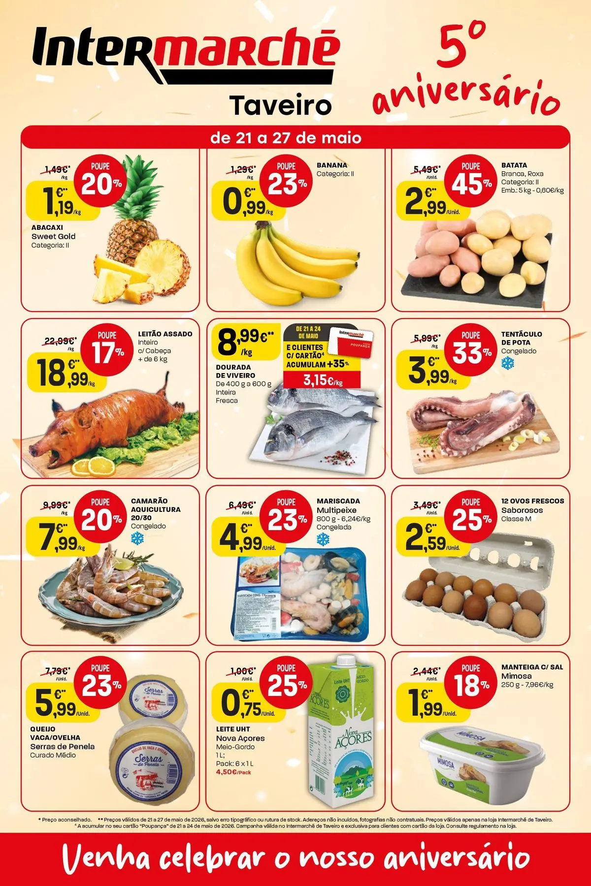 Intermarché - Isto é que são preços BAIXOS! » de 21/05/2026 - 27/05/2026 | Página: 2 | Produtos: Dourada, Sal, Manteiga, Abacaxi
