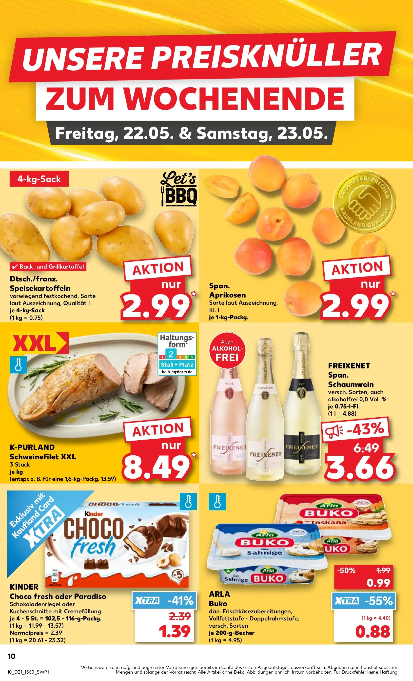 Prospekt Kaufland ab 20.05.2026 » Angebote Online zum Blättern | Seite: 10 | Produkte: Freixenet, Schweinefilet, Arla buko