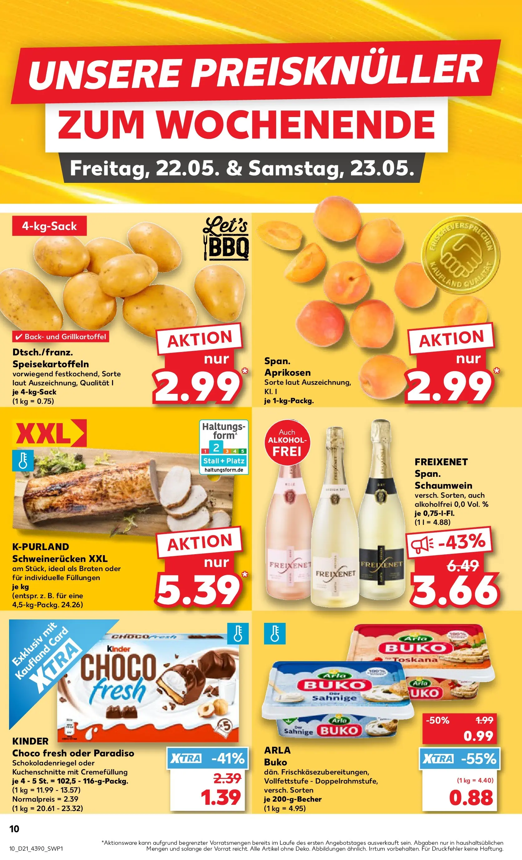Prospekt Kaufland ab 21.05.2026 » Angebote Online zum Blättern | Seite: 10 | Produkte: Freixenet, Arla buko, Schweinerucken