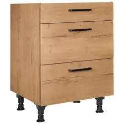Schubkastenunterschrank 60/87/56 cm in Eichefarben