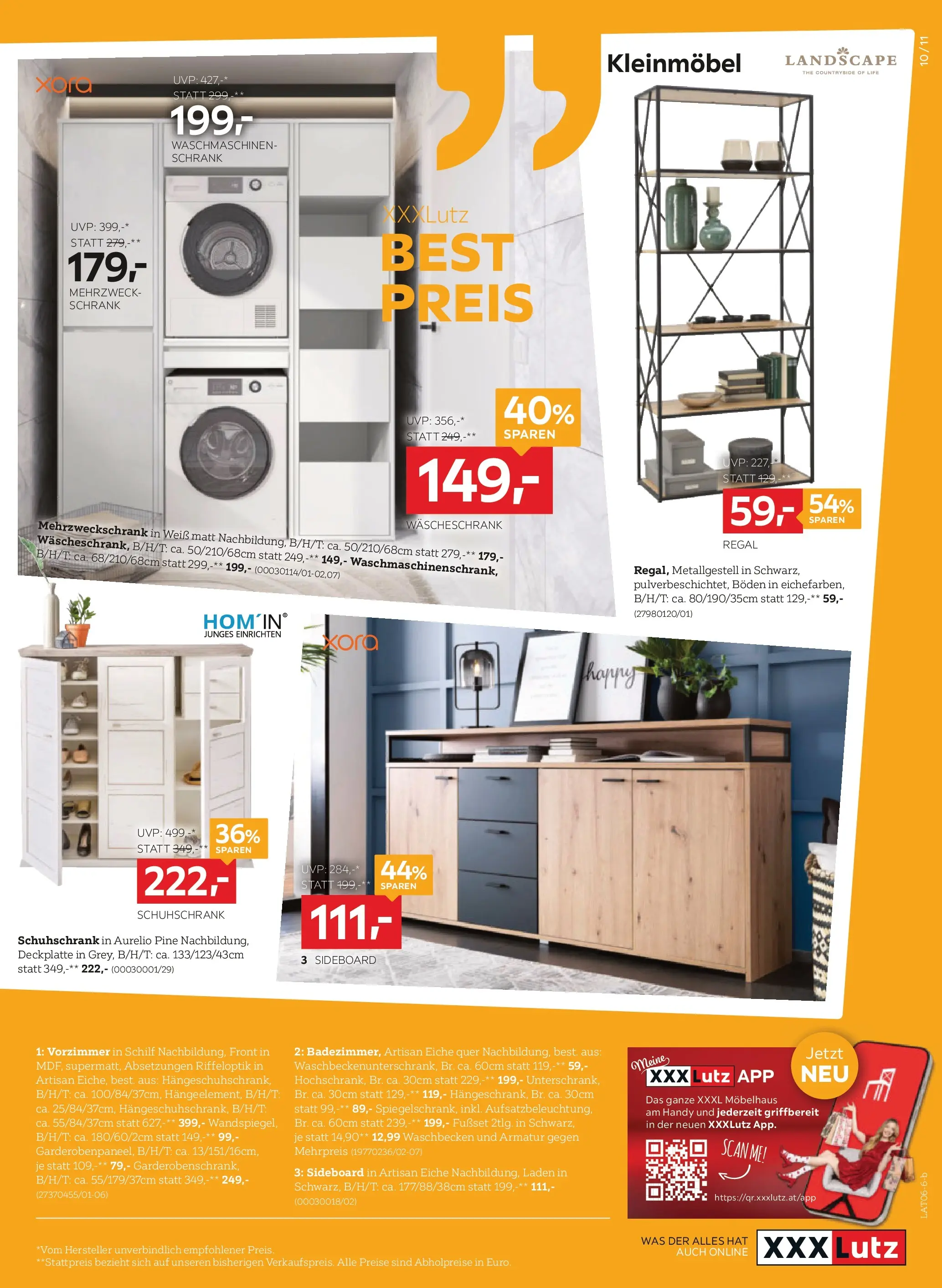 XXXLutz - Hauptprospekt von 08.06.2026 - Aktuelle Angebote | Seite: 11 | Produkte: Regal, Schrank, Waschbecken