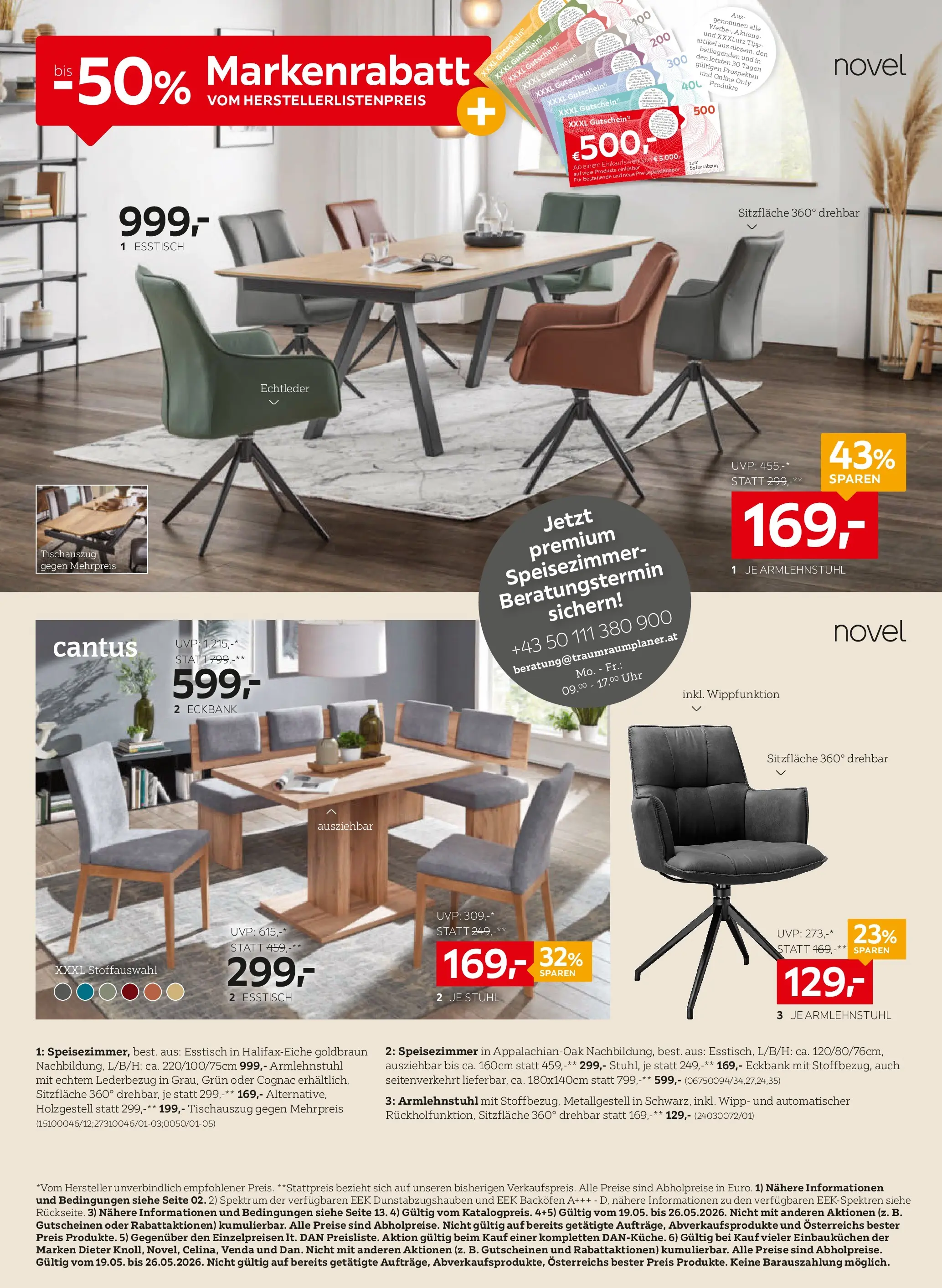 XXXLutz Sitzmöbel von 19.05.2026 - Aktuelle Angebote | Seite: 8 | Produkte: Uhr, Stuhl