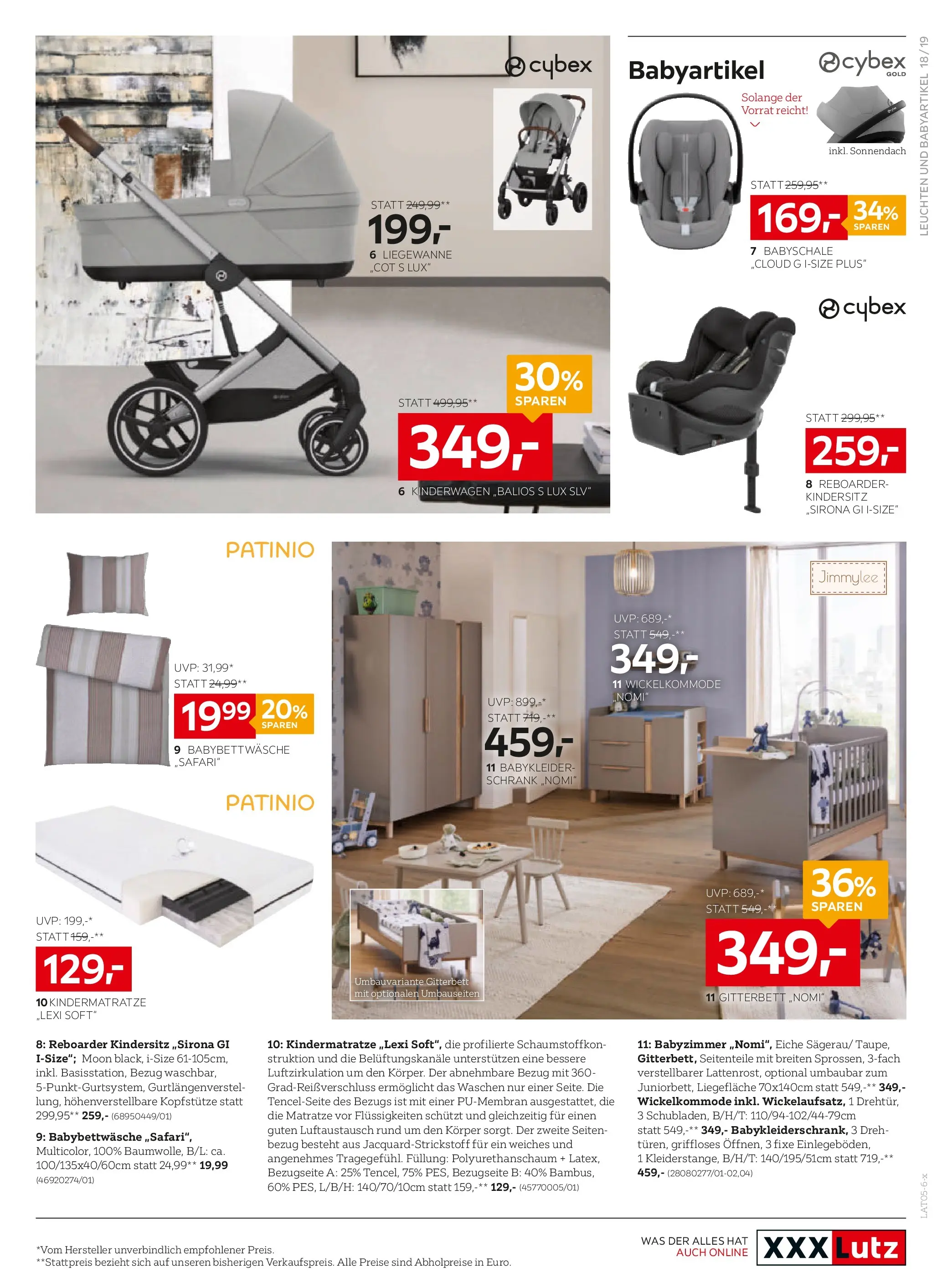 XXXLutz Sitzmöbel von 19.05.2026 - Aktuelle Angebote | Seite: 19 | Produkte: Matratze, Schrank