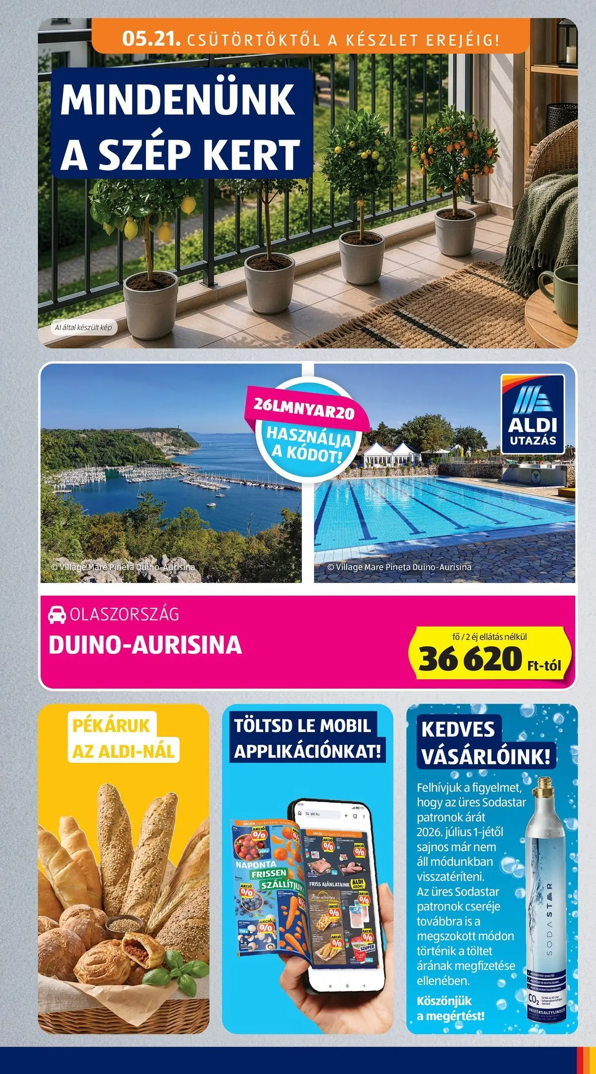 Aldi - Aldi újság érvényessége 2026.05.27-ig - 2026.05.20.-tól⏳Szórólap | Oldal: 7 Aldi - Aldi újság érvényessége 2026.05.27-ig - 2026.05.20. -tól/töl > akció, lapozható szórólap 🛍️ | Oldal: 7
