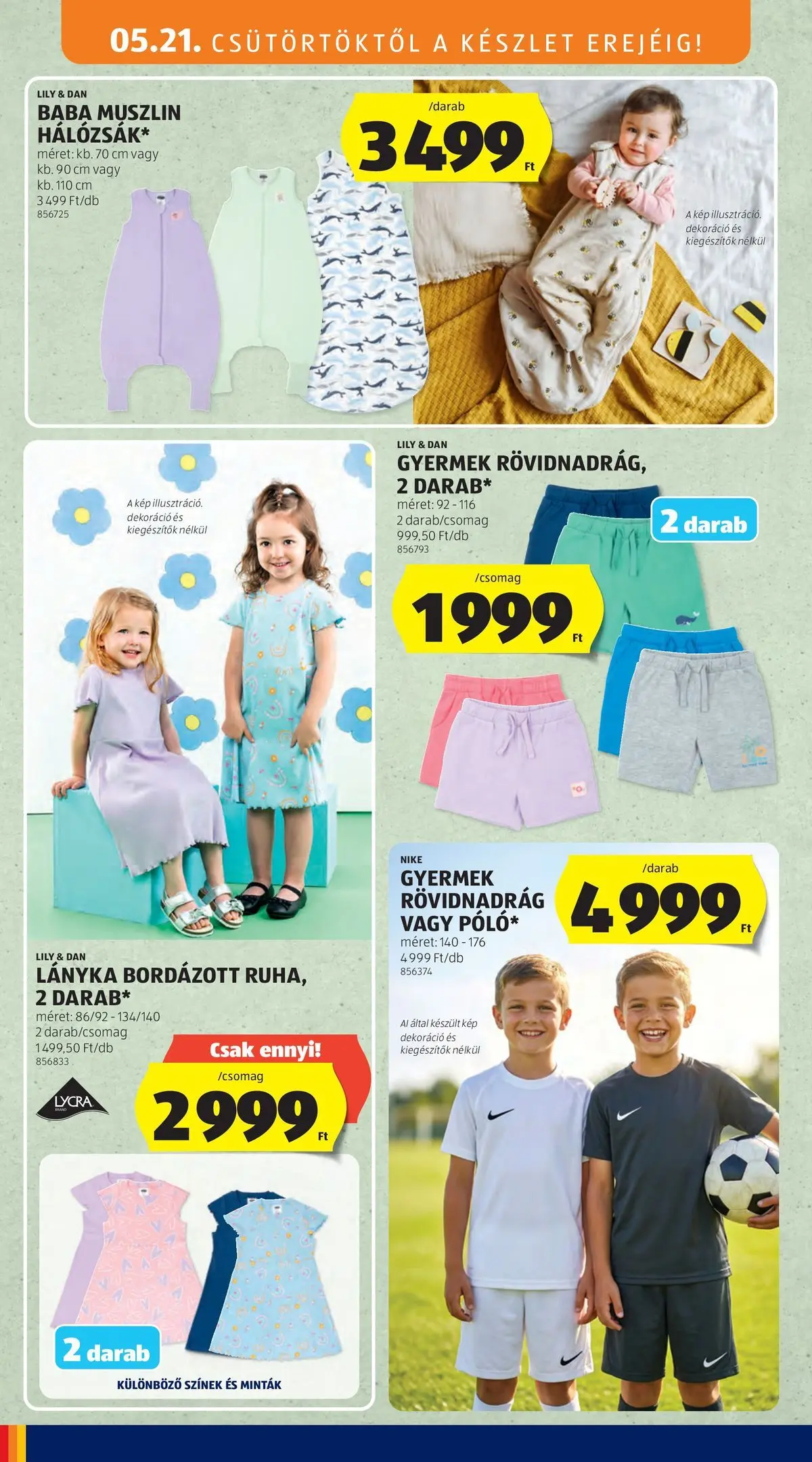 Aldi - Aldi újság érvényessége 2026.05.27-ig - 2026.05.20.-tól⏳Szórólap | Oldal: 24 | Termékek: Dekoráció, Rövidnadrág Aldi - Aldi újság érvényessége 2026.05.27-ig - 2026.05.20. -tól/töl > akció, lapozható szórólap 🛍️ | Oldal: 24 | Termékek: Dekoráció, Rövidnadrág