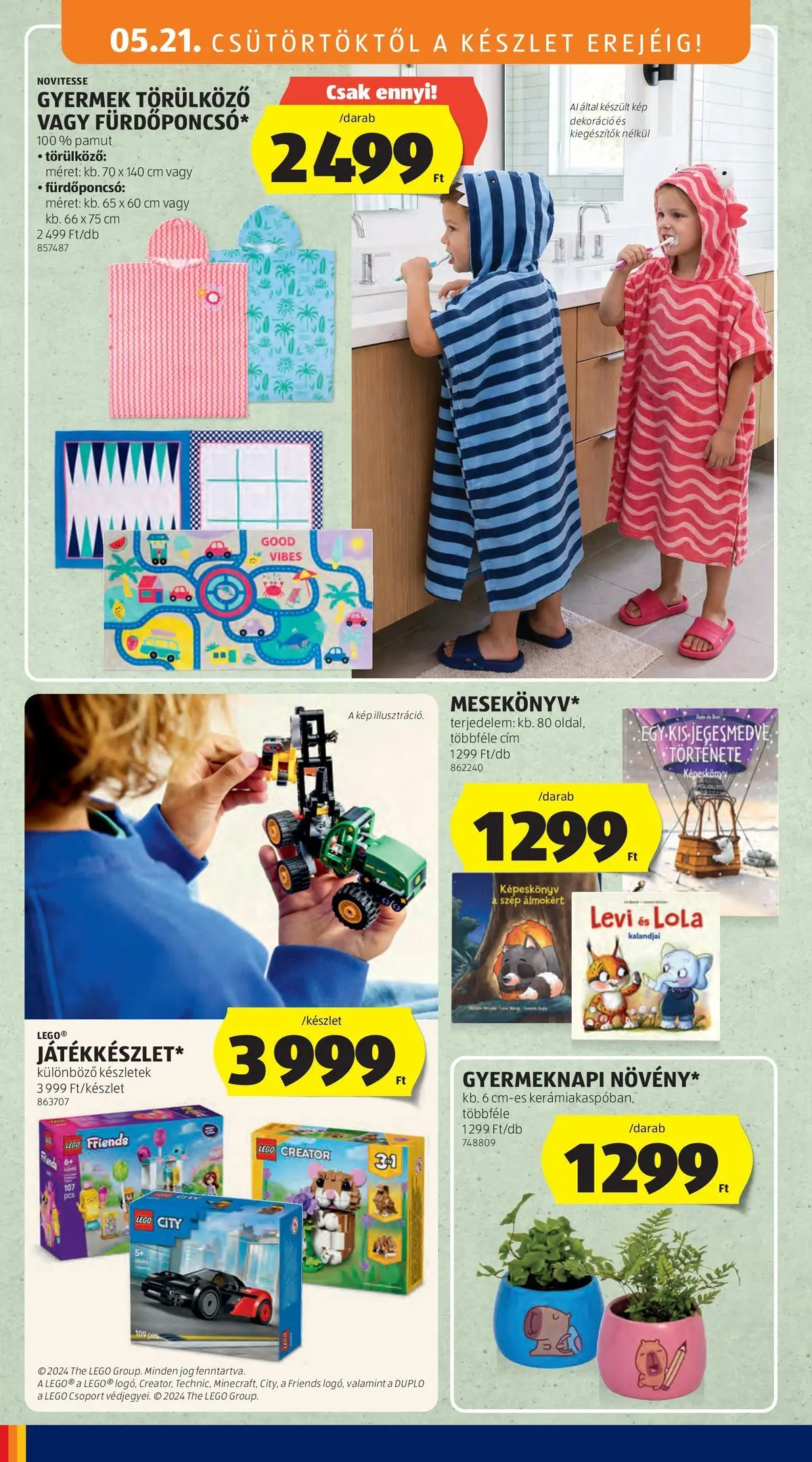 Aldi - Aldi újság érvényessége 2026.05.27-ig - 2026.05.20.-tól⏳Szórólap | Oldal: 26 | Termékek: Duplo, Dekoráció Aldi - Aldi újság érvényessége 2026.05.27-ig - 2026.05.20. -tól/töl > akció, lapozható szórólap 🛍️ | Oldal: 26 | Termékek: Duplo, Dekoráció