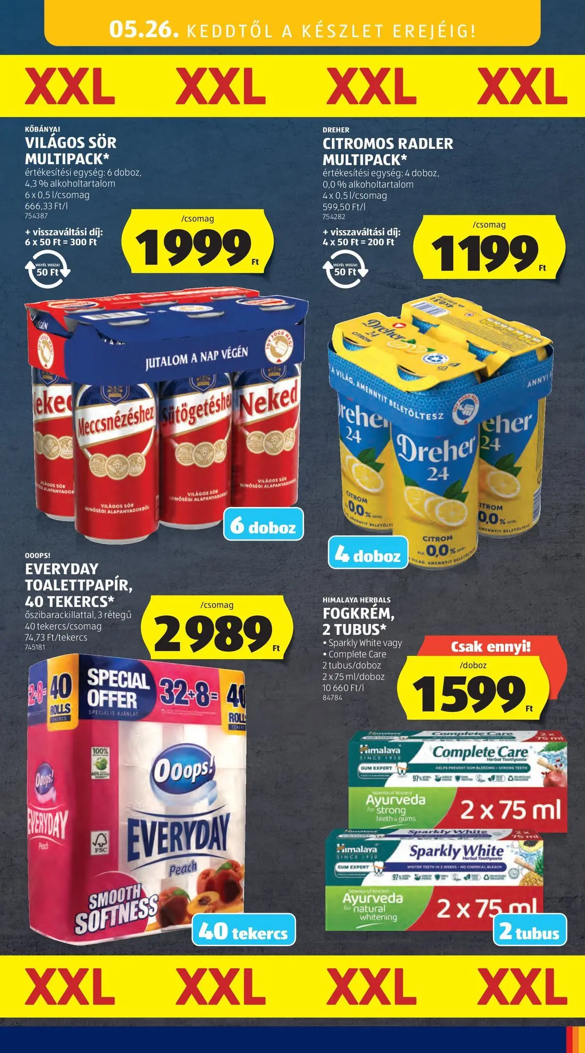 Aldi - Aldi újság érvényessége 2026.05.27-ig - 2026.05.20.-tól⏳Szórólap | Oldal: 43 | Termékek: Radler, Doboz, Sör, Citrom Aldi - Aldi újság érvényessége 2026.05.27-ig - 2026.05.20. -tól/töl > akció, lapozható szórólap 🛍️ | Oldal: 43 | Termékek: Radler, Doboz, Sör, Citrom