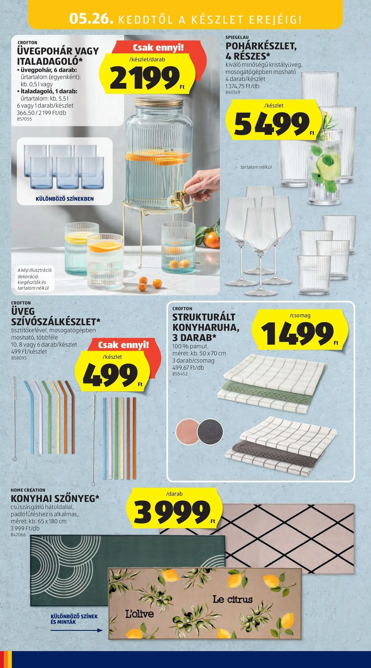 Aldi - Aldi újság érvényessége 2026.05.27-ig - 2026.05.20.-tól⏳Szórólap | Oldal: 46 | Termékek: Dekoráció Aldi - Aldi újság érvényessége 2026.05.27-ig - 2026.05.20. -tól/töl > akció, lapozható szórólap 🛍️ | Oldal: 46 | Termékek: Dekoráció