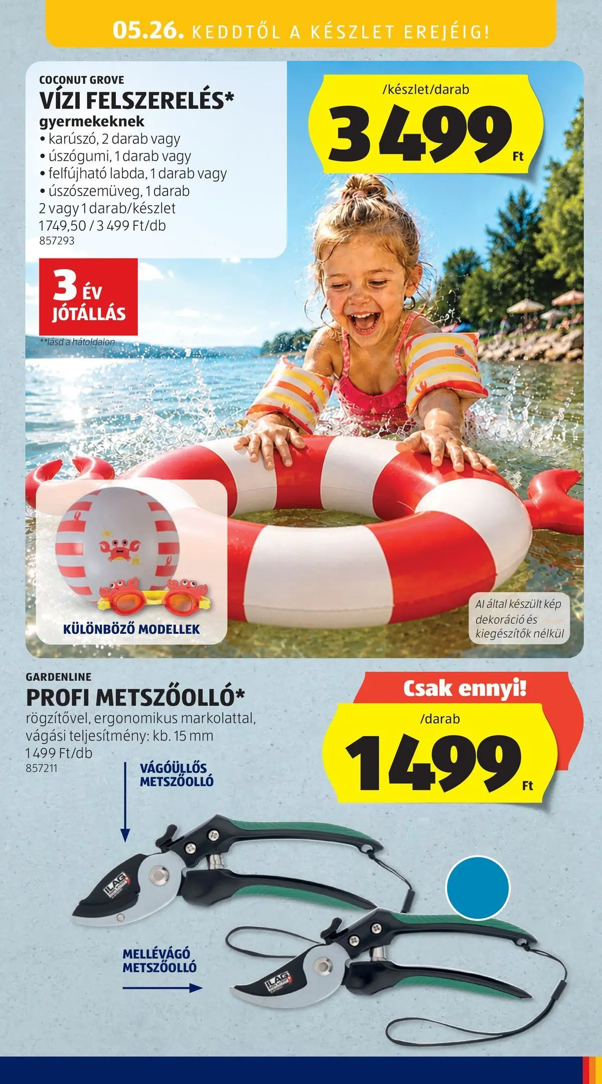 Aldi - Aldi újság érvényessége 2026.05.27-ig - 2026.05.20.-tól⏳Szórólap | Oldal: 53 | Termékek: Metszőolló, Dekoráció Aldi - Aldi újság érvényessége 2026.05.27-ig - 2026.05.20. -tól/töl > akció, lapozható szórólap 🛍️ | Oldal: 53 | Termékek: Metszőolló, Dekoráció