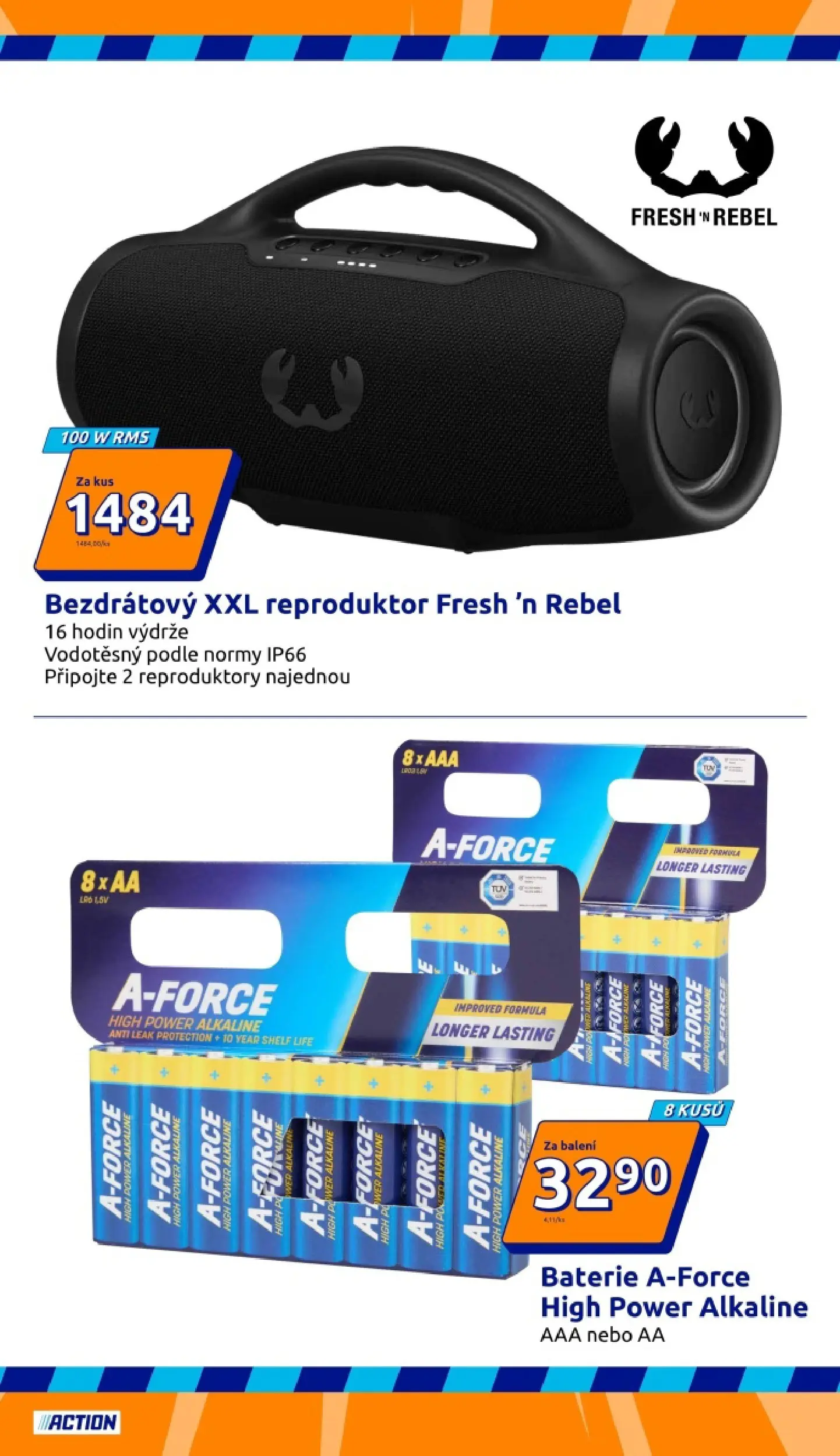Action leták od 20.05.2026 - Akční leták online | Strana: 13 | Produkty: Reproduktor, Baterie