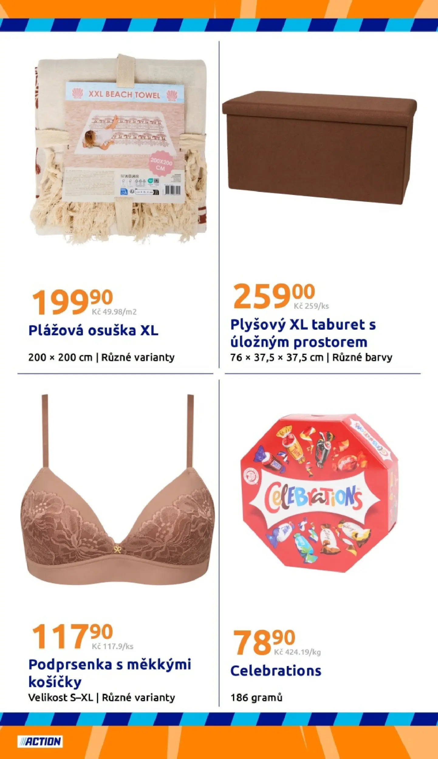 Action leták od 20.05.2026 - Akční leták online | Strana: 19 | Produkty: Osuška, Taburet, Taburet s úložným prostorem, Barvy