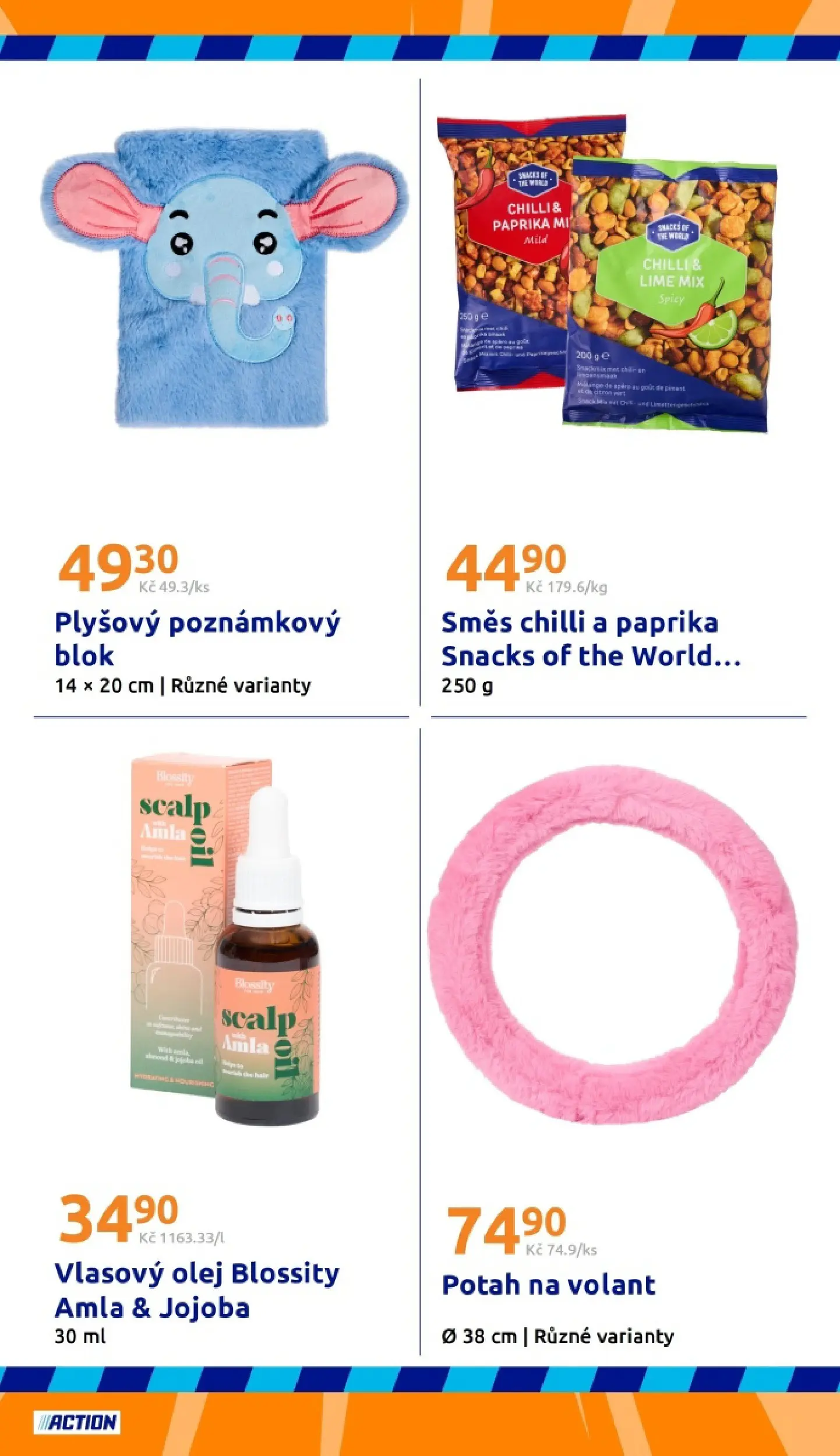 Action leták od 20.05.2026 - Akční leták online | Strana: 26 | Produkty: Potah na volant, Olej, Blok, Paprika