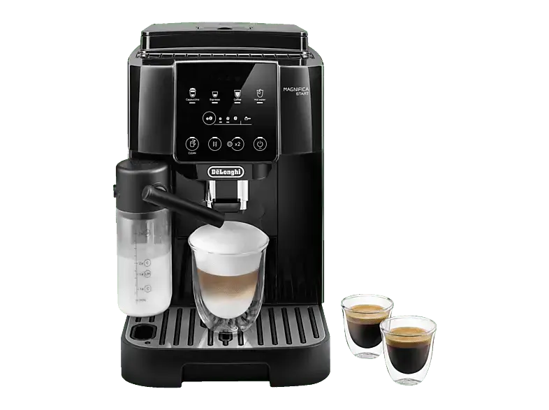 De'Longhi ECAM 220.60.B Magnifica Start Milk Kaffeevollautomat (Schwarz, integriertes Mahlwerk, 15 bar, externer Milchbeh&auml;lter)