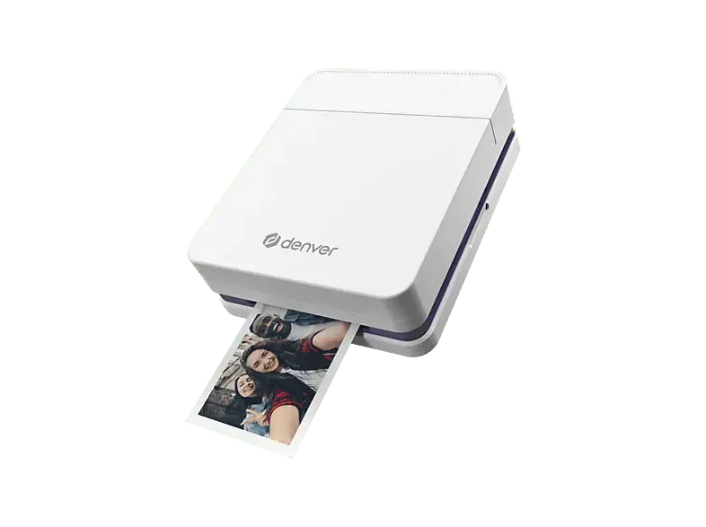 Denver MCP-6010 Mobiler Sofortbild-Drucker, Bluetooth, Wei&szlig;