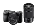 MediaMarkt Dornbirn Messepark Sony Alpha 6400 Kit Systemkamera mit Objektiv 16-50 mm & & 55-210 mm, 7.6 cm Display Touchscreen, WLAN, Schwarz - bis 10.06.2026