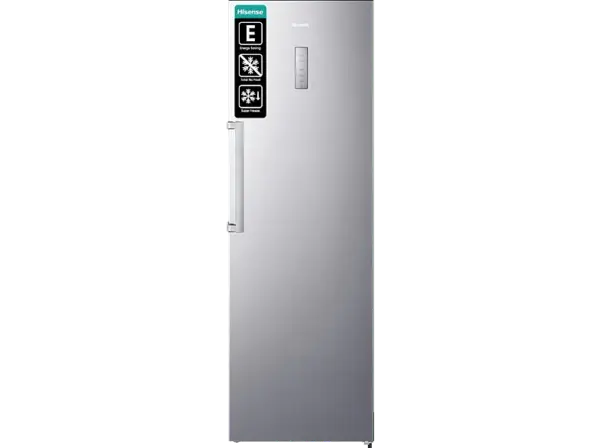 Hisense RL481N4BIE K&uuml;hlschrank (E, 1855 mm hoch, Inox-Look, 370 l)