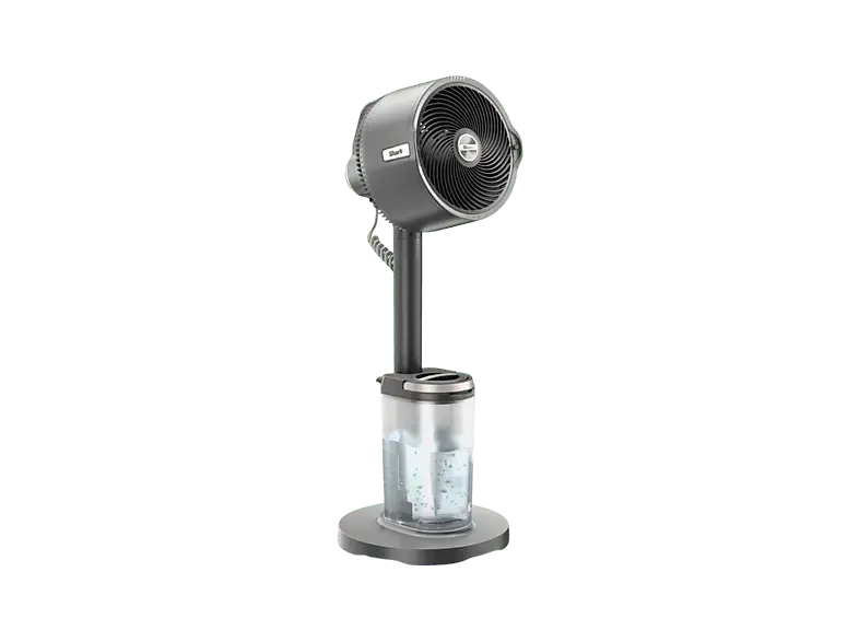 Shark FA300EU FlexBreeze Pro Mist Ventilator f&uuml;r den Innen- und Au&szlig;enbereich mit Outdoor-Spr&uuml;hnebelsystem Anthrazit (36 Watt, mit Fernbedienung, 5 Geschwindigkeitsstufen)