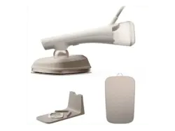 Philips OneTurn 2-in-1 2-in-1 B&uuml;geleisen & Steamer (1800 Watt, Wei&szlig;/Beige, Drehbarer B&uuml;gelkopf, mit SoftBoard & Dock)