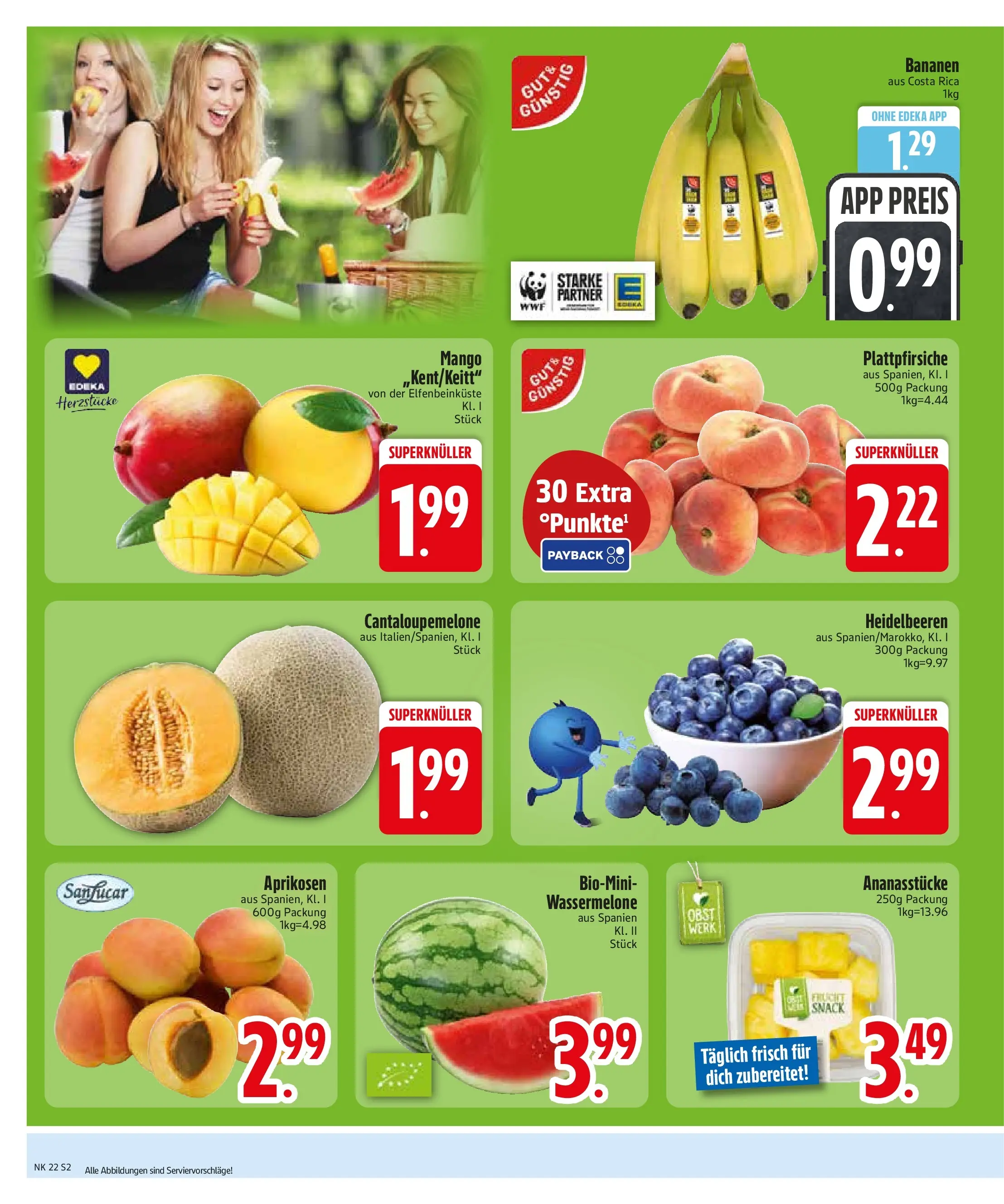 Edeka prospekt Vilgertshofen-Issing (ab 26.05.2026) » Angebote Online | Seite: 4 | Produkte: Heidelbeeren, Obst, Mango, Wassermelone