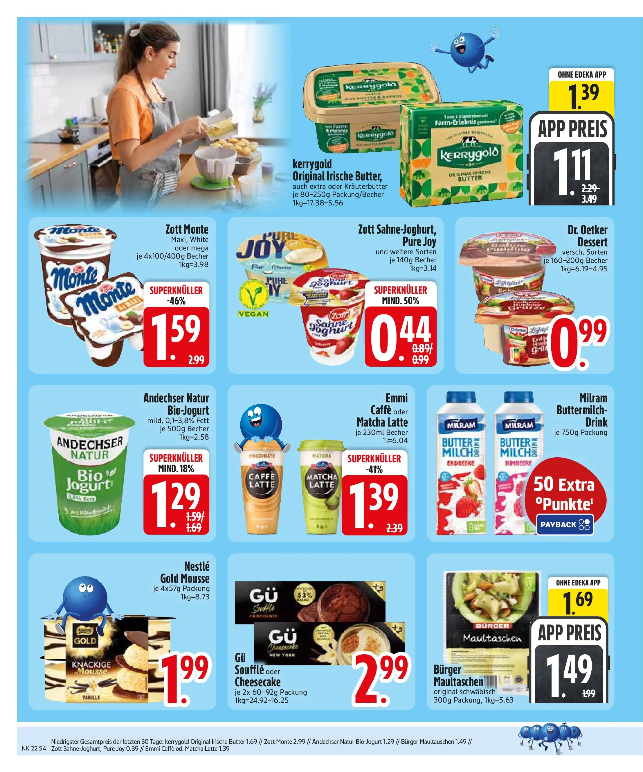 Edeka prospekt Vilgertshofen-Issing (ab 26.05.2026) » Angebote Online | Seite: 6 | Produkte: Buttermilch, Butter, Pudding, Sahne