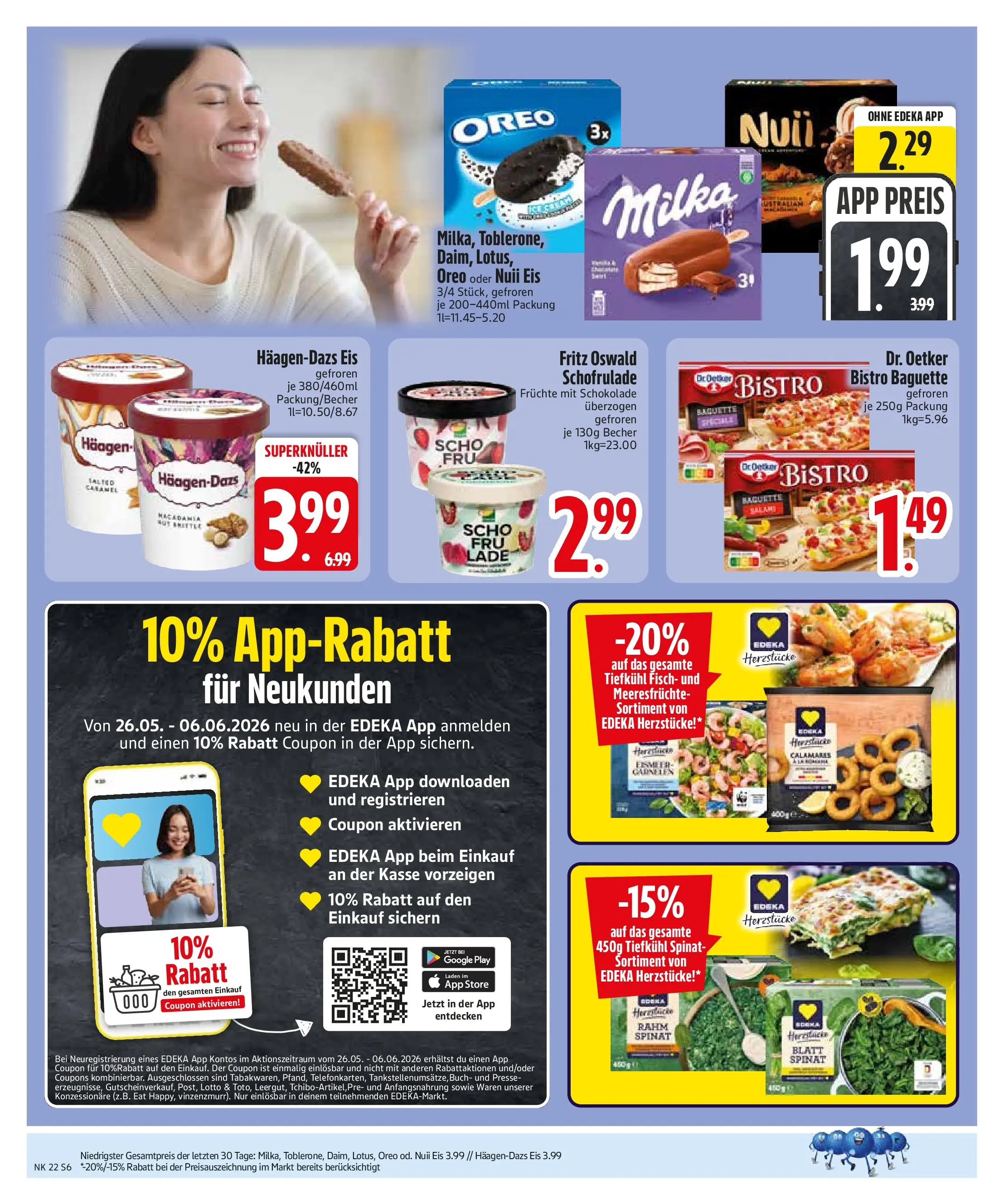 Edeka prospekt Vilgertshofen-Issing (ab 26.05.2026) » Angebote Online | Seite: 8 | Produkte: Presse, Baguette, Milka, Fisch