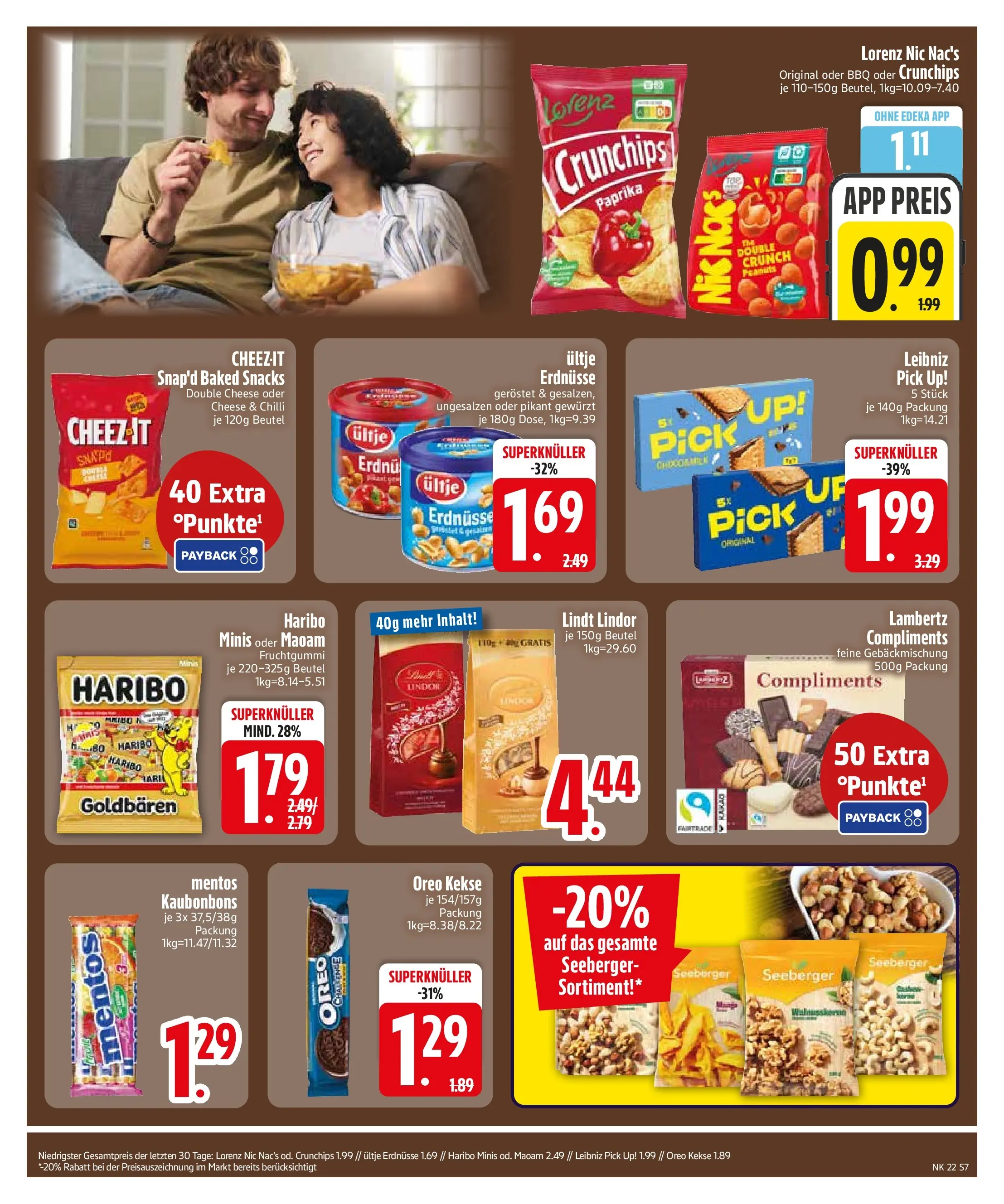 Edeka prospekt Vilgertshofen-Issing (ab 26.05.2026) » Angebote Online | Seite: 9 | Produkte: Haribo, Paprika, Lindt, Kekse