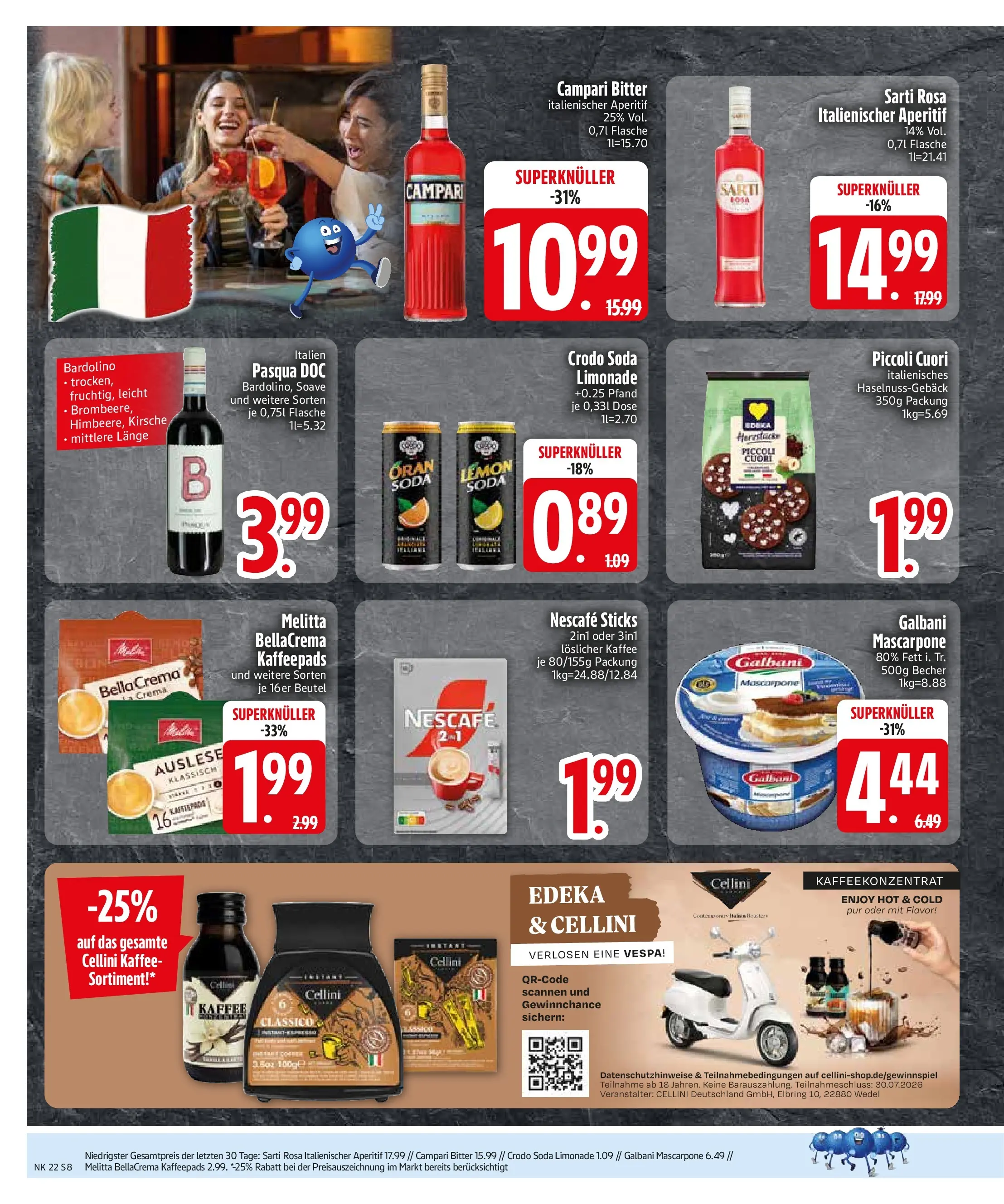 Edeka prospekt Vilgertshofen-Issing (ab 26.05.2026) » Angebote Online | Seite: 10 | Produkte: Melitta, Mascarpone, Campari, Limonade