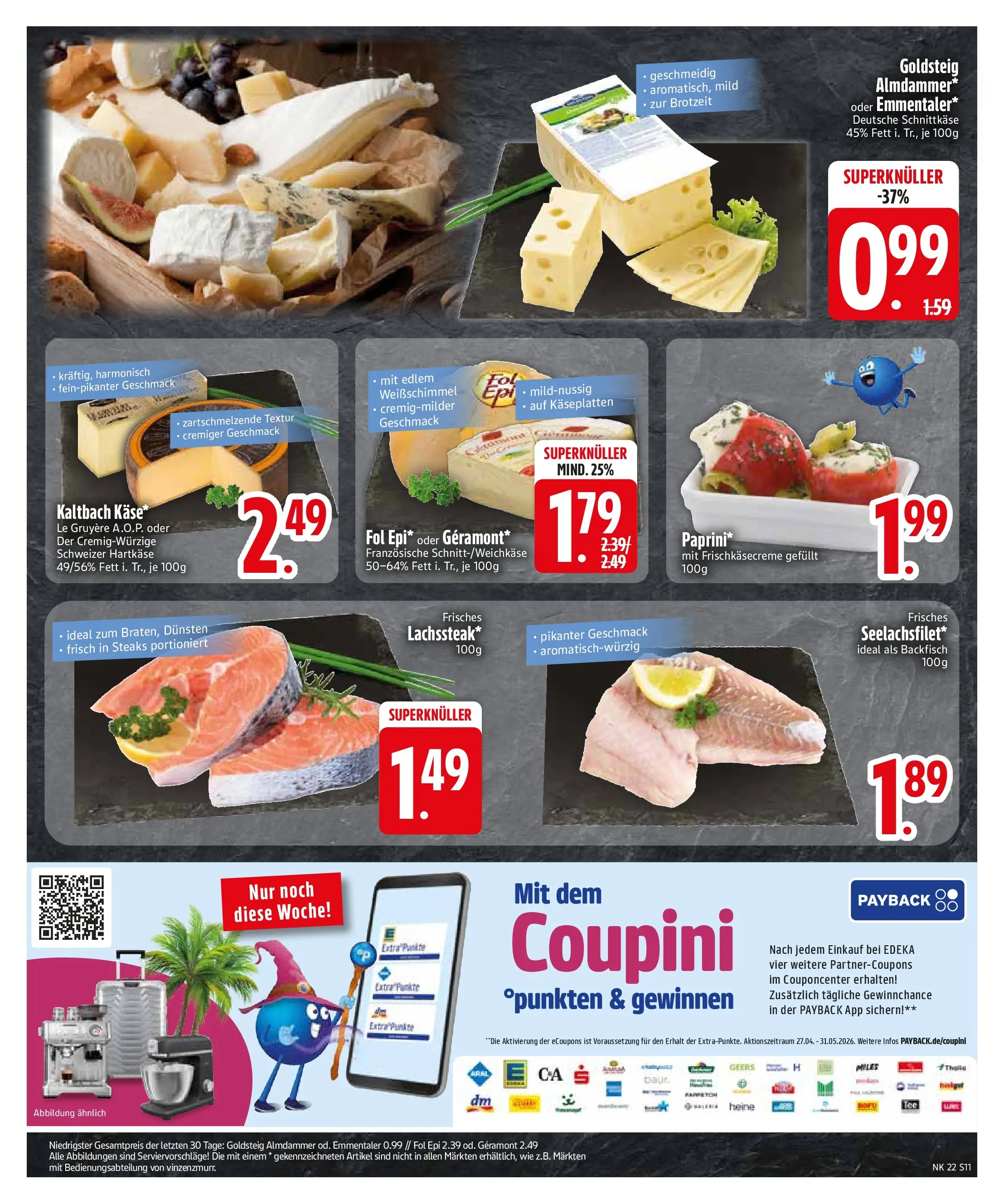 Edeka prospekt Vilgertshofen-Issing (ab 26.05.2026) » Angebote Online | Seite: 13 | Produkte: Geramont, Käse, Steak