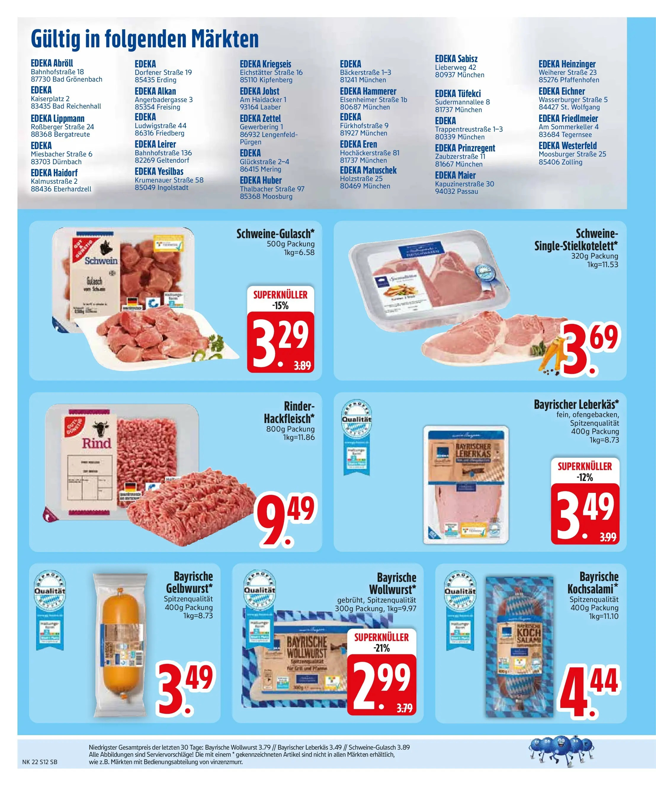 Edeka prospekt Bodenkirchen (ab 26.05.2026) » Angebote Online | Seite: 14 | Produkte: Bad, Gulasch, Salami
