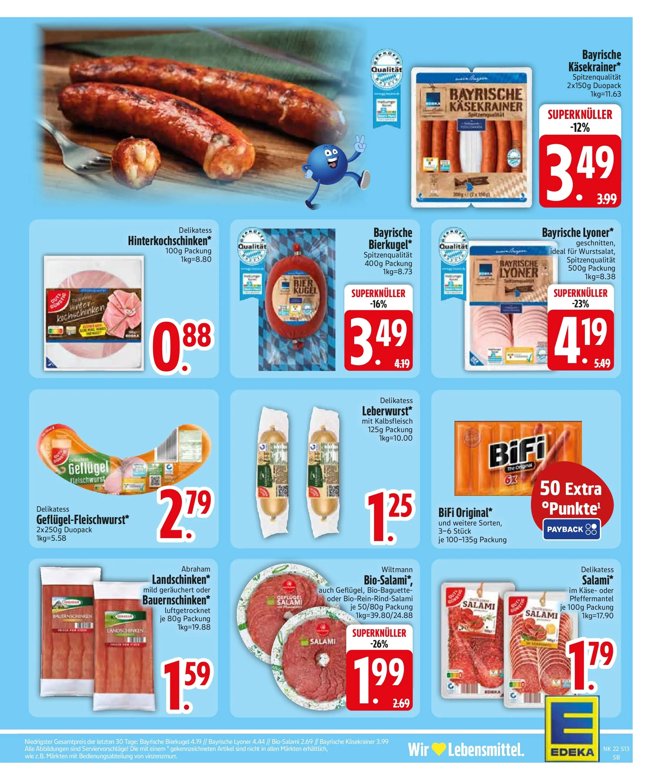 Edeka prospekt Bodenkirchen (ab 26.05.2026) » Angebote Online | Seite: 15 | Produkte: Käse, Bier, Käsekrainer, Salami