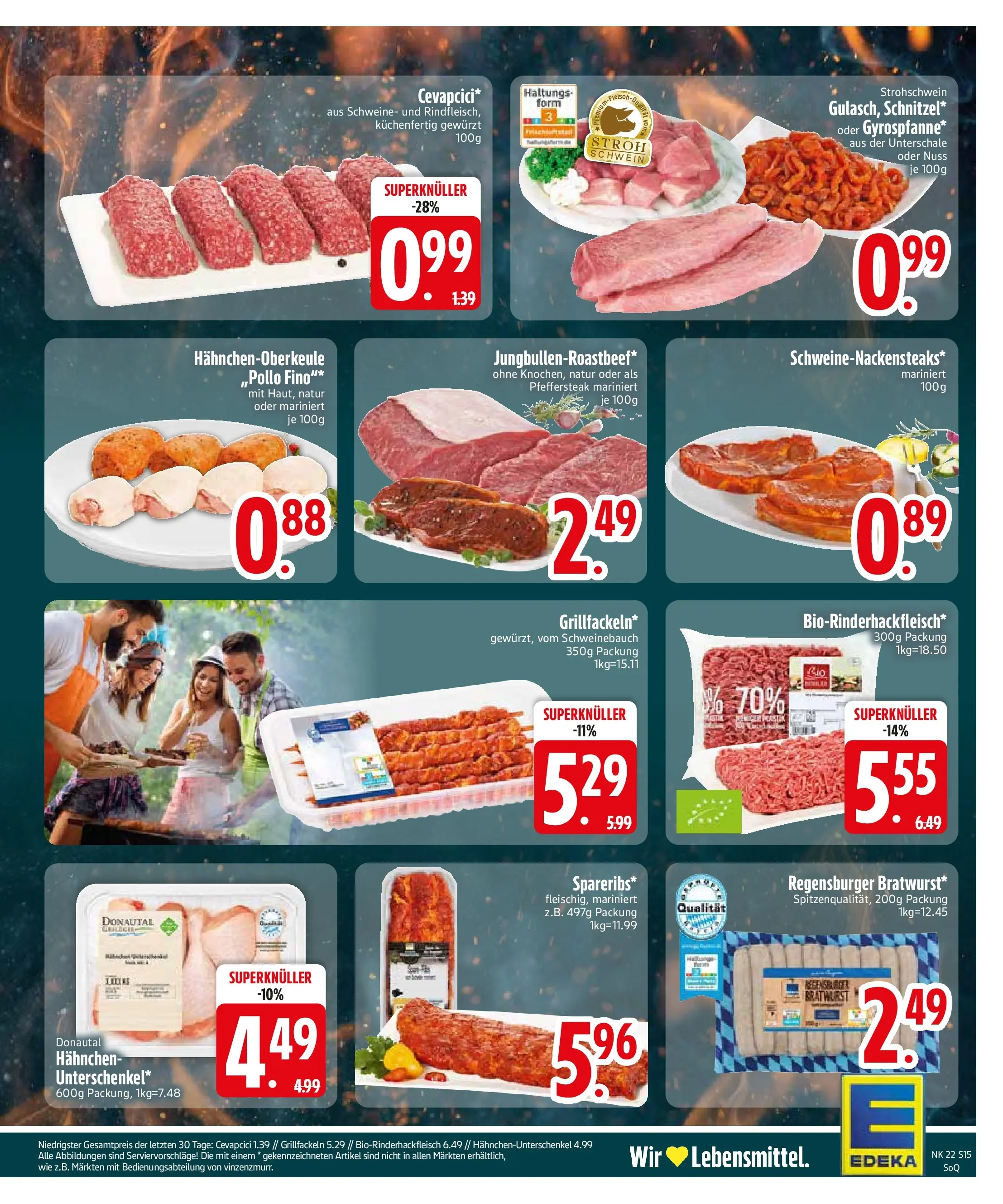 Edeka prospekt Vilgertshofen-Issing (ab 26.05.2026) » Angebote Online | Seite: 17 | Produkte: Hahnchen, Schweinebauch, Bratwurst, Cevapcici