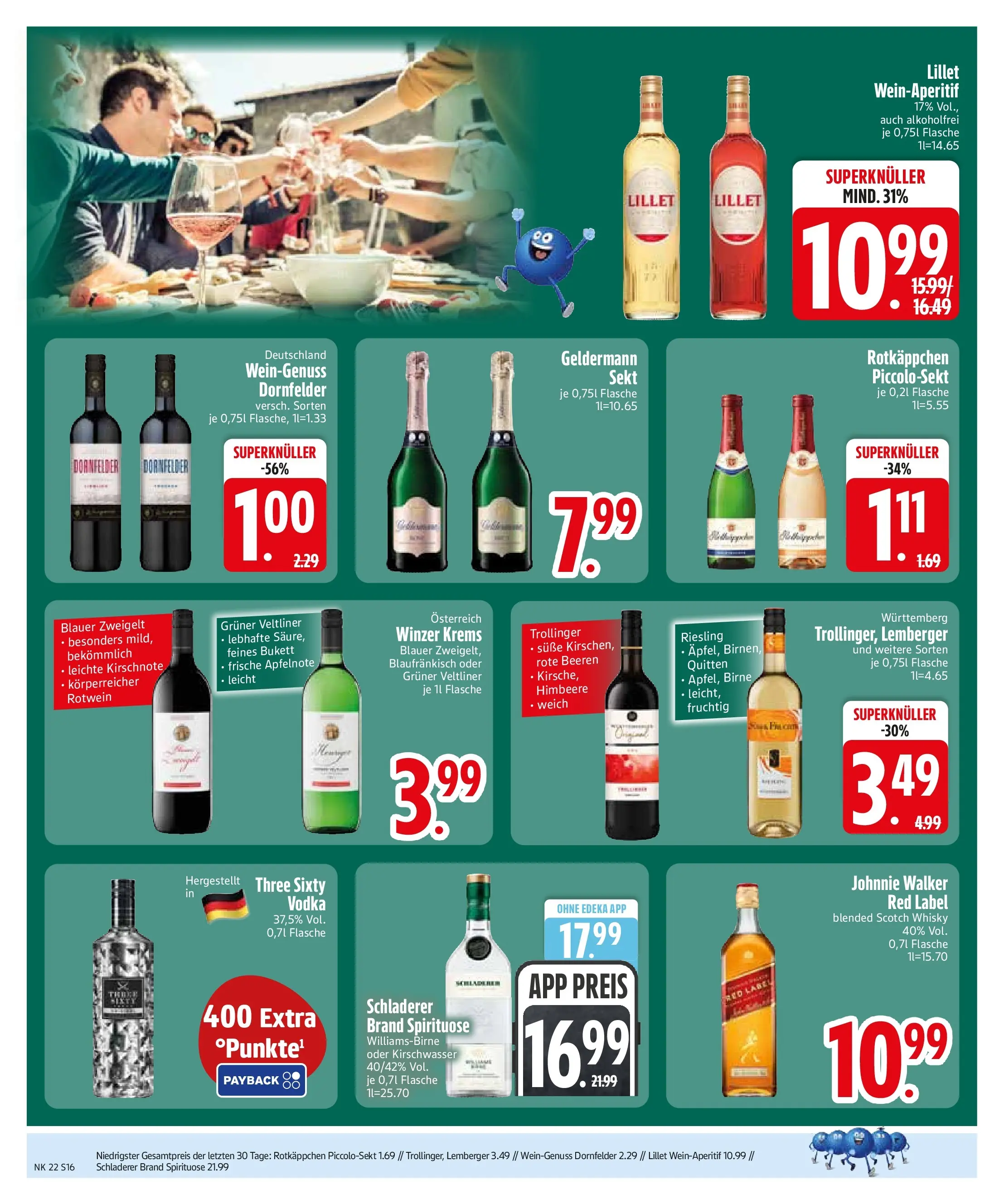 Edeka prospekt Vilgertshofen-Issing (ab 26.05.2026) » Angebote Online | Seite: 18 | Produkte: Rotwein, Lillet, Rotkäppchen, Vodka