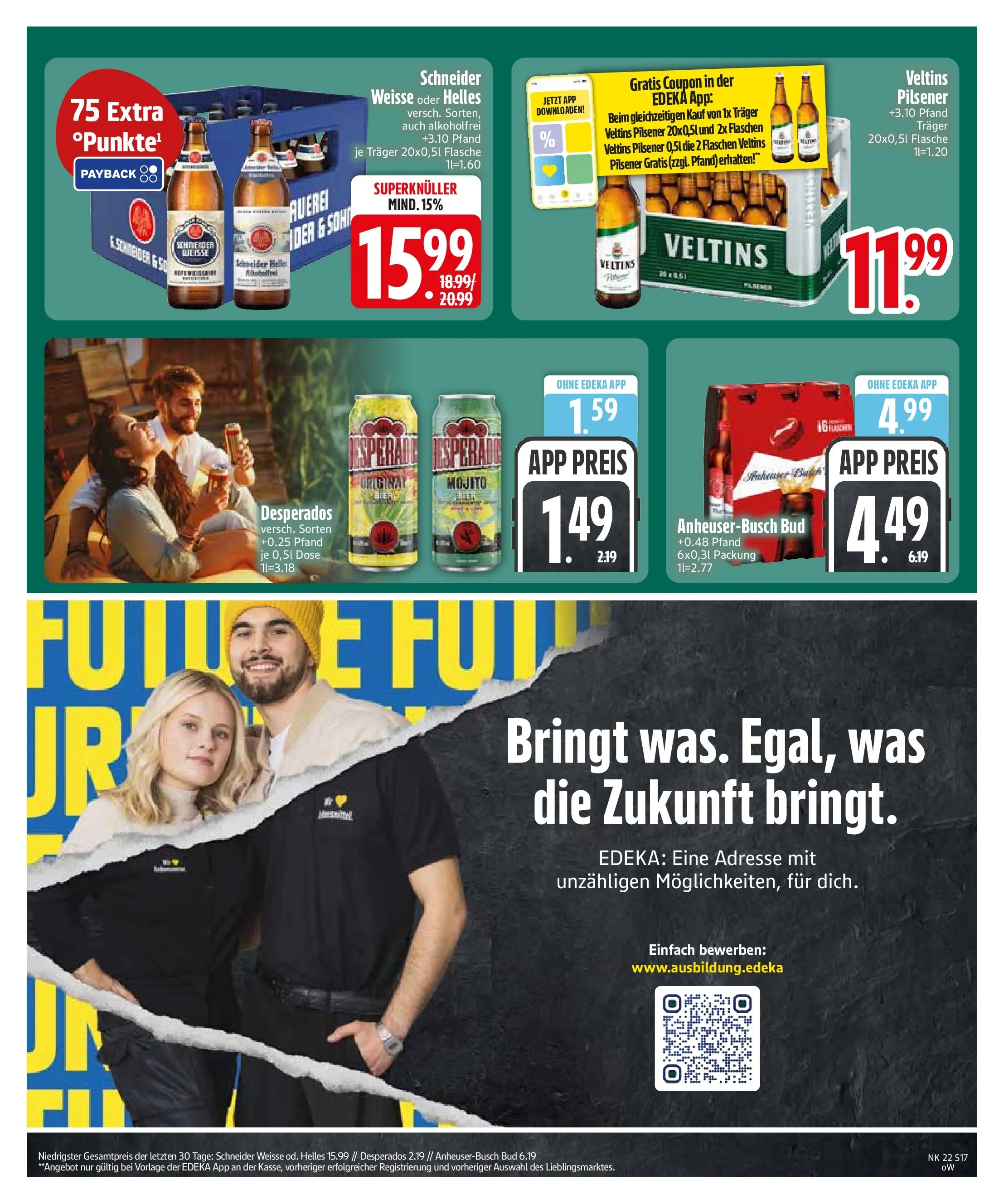 Edeka prospekt Vilgertshofen-Issing (ab 26.05.2026) » Angebote Online | Seite: 19 | Produkte: Desperados, Veltins