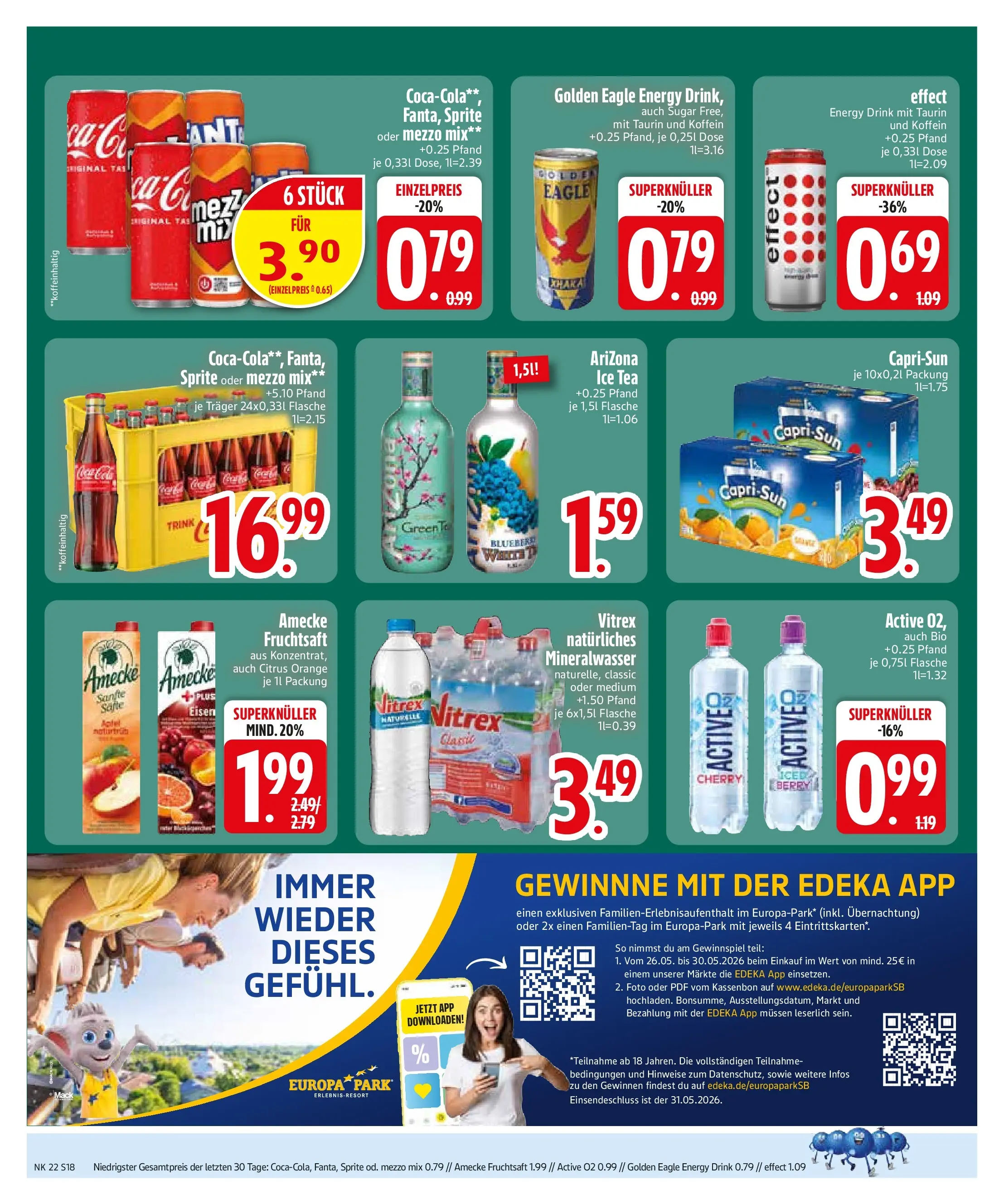 Edeka prospekt Vilgertshofen-Issing (ab 26.05.2026) » Angebote Online | Seite: 20 | Produkte: Sprite, Capri sun, Mineralwasser, Oder mezzo mix