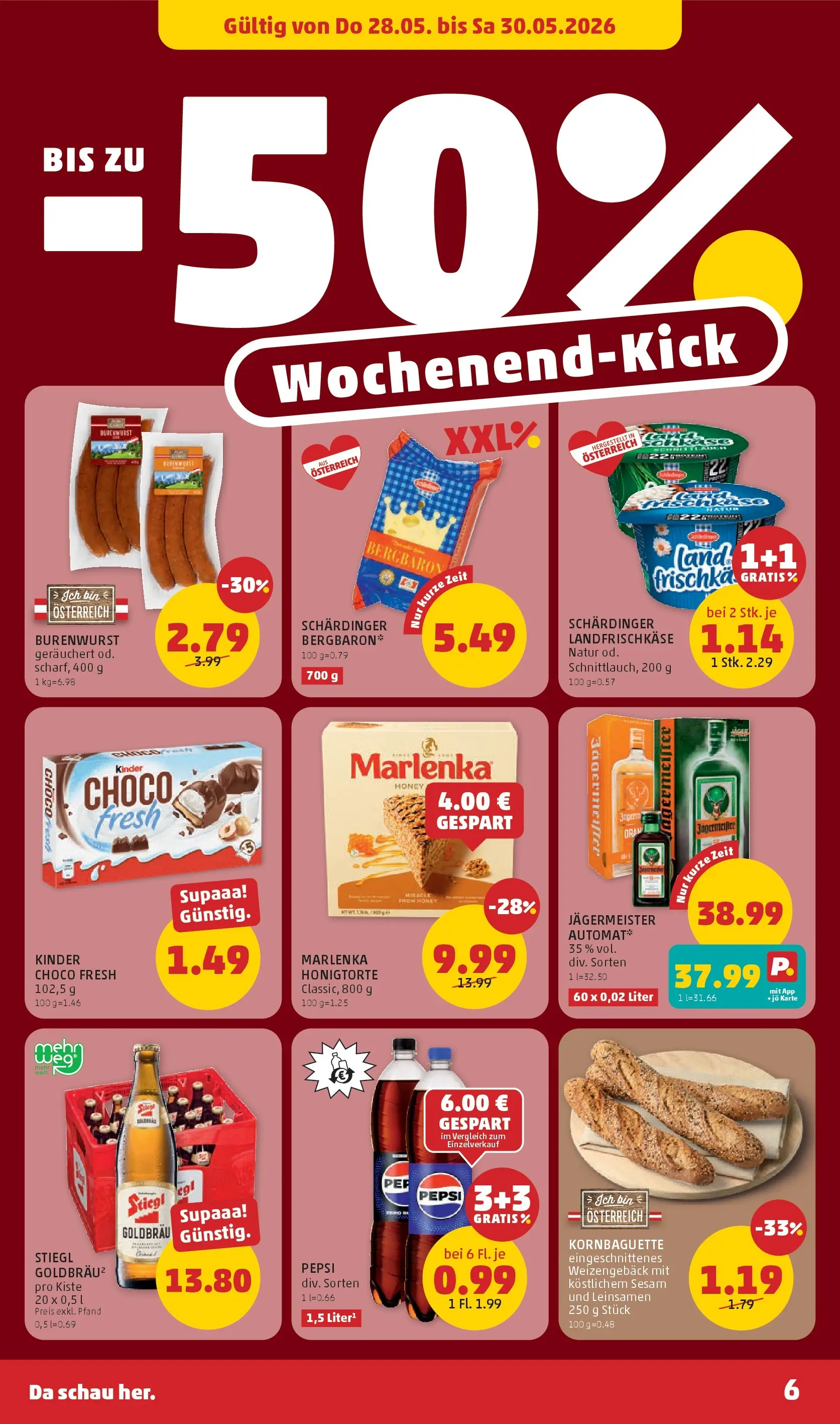 Penny Markt - PENNY: Die ganze Woche sparen. ab (28.05.2026) - Angebote, Prospekt | Seite: 6