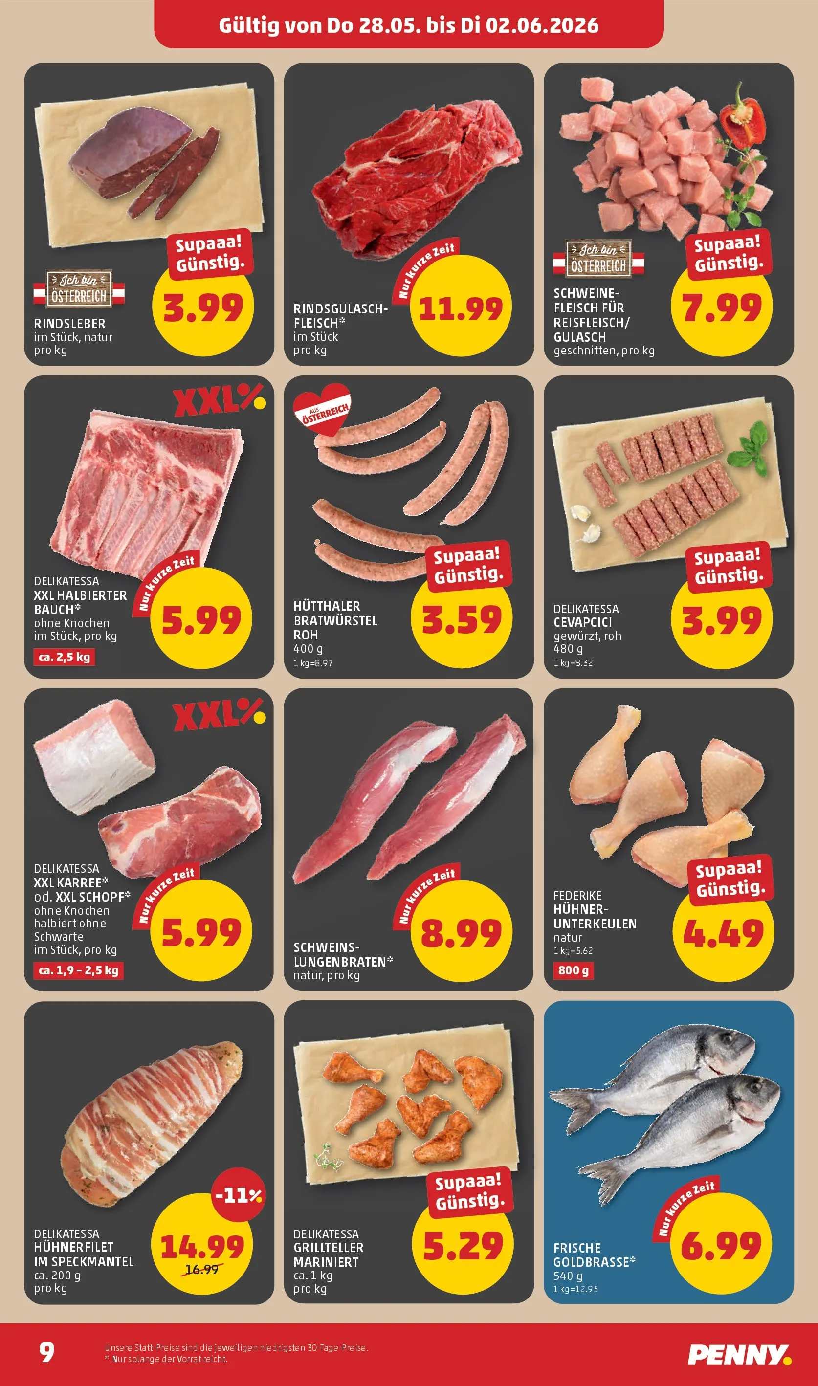 Penny Markt - PENNY: Die ganze Woche sparen. ab (28.05.2026) - Angebote, Prospekt | Seite: 9
