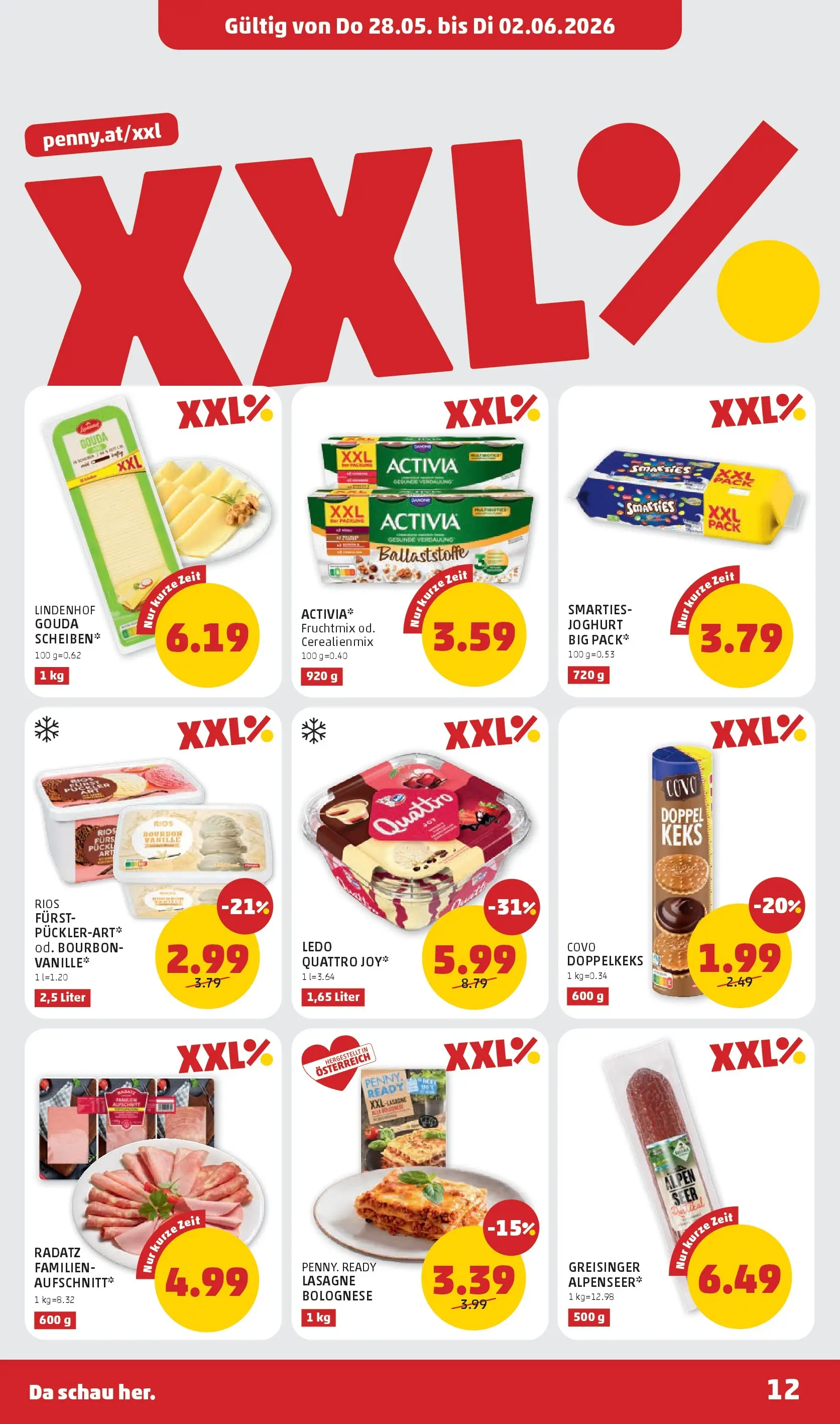 Penny Markt - PENNY: Die ganze Woche sparen. ab (28.05.2026) - Angebote, Prospekt | Seite: 12 | Produkte: Joghurt, Bourbon