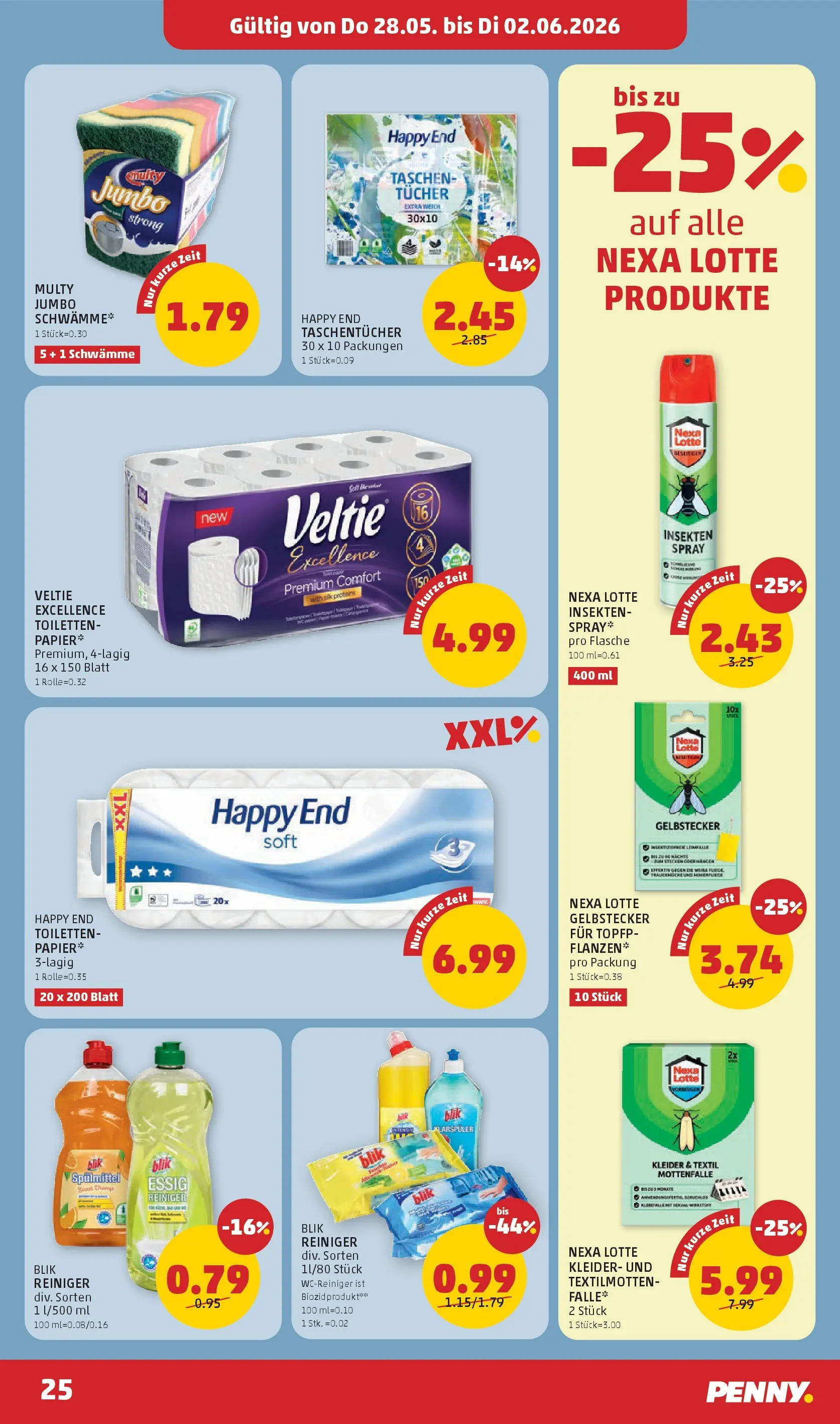 Penny Markt - PENNY: Die ganze Woche sparen. ab (28.05.2026) - Angebote, Prospekt | Seite: 25 | Produkte: Klarspüler
