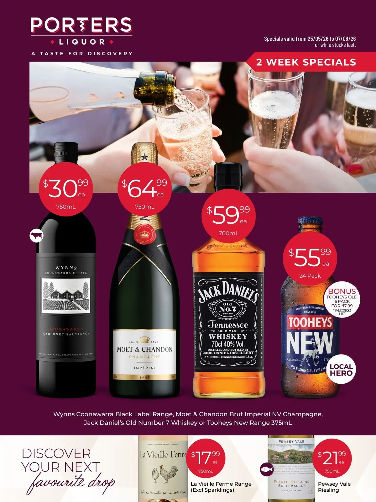 Deals - A Taste for Discovery 25/05 - 24/05/2026 > weekly / monthly specials | Page: 1 | Products: Whiskey