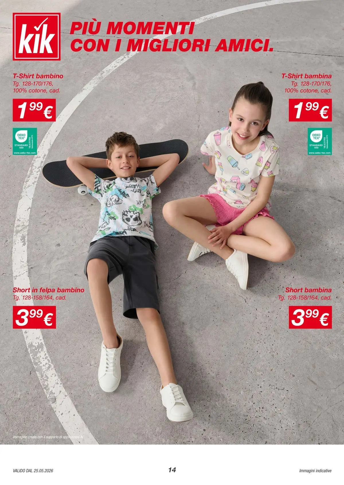 Nuovo KiK volantino Momenti estivi dal 25/05/2026 > offerte anteprima 🛍️ | Pagina: 14 | Prodotti: Felpa