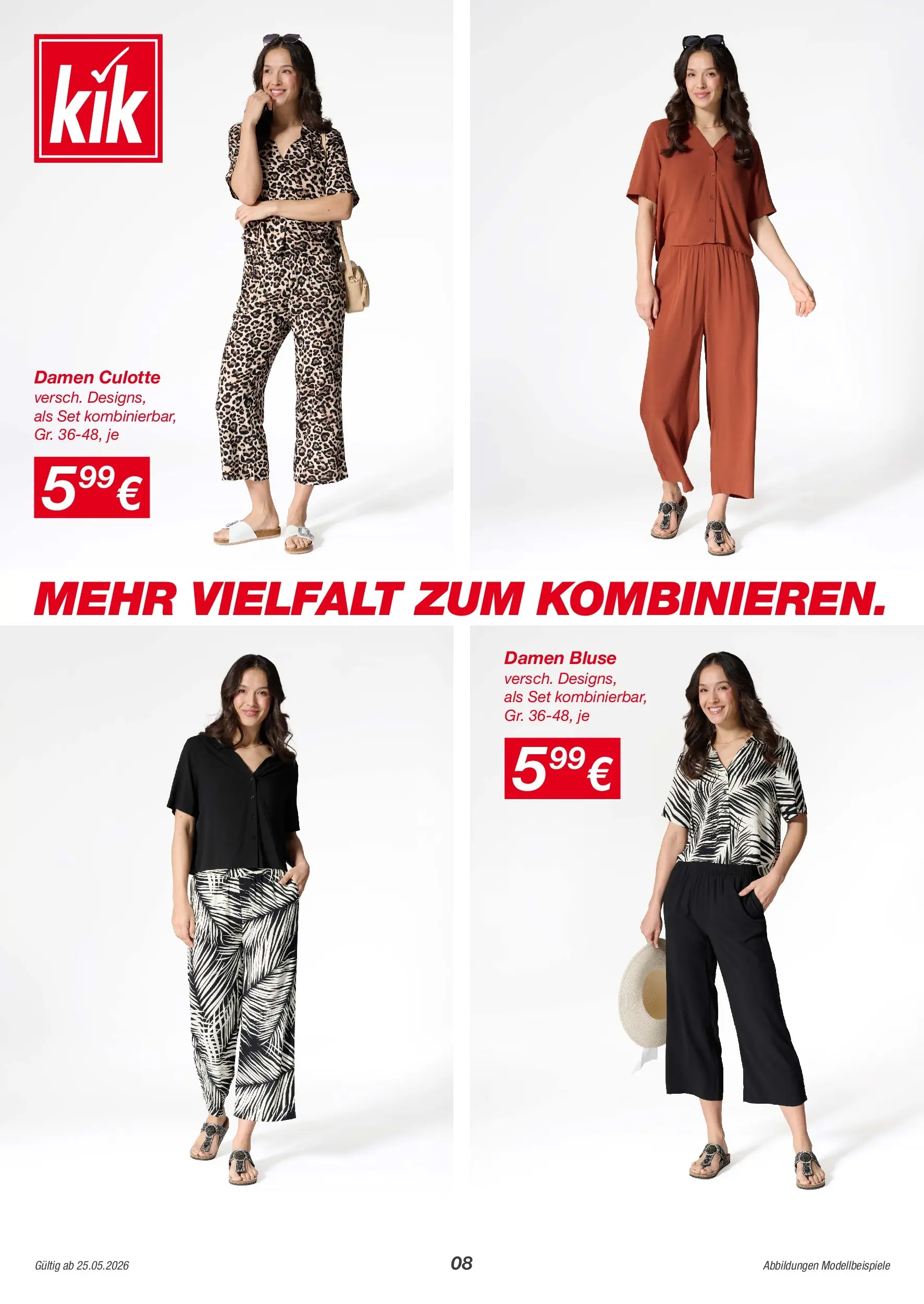Kik Prospekt aktuell von 25.05.2026 - Aktuelle Angebote | Seite: 8 | Produkte: Bluse