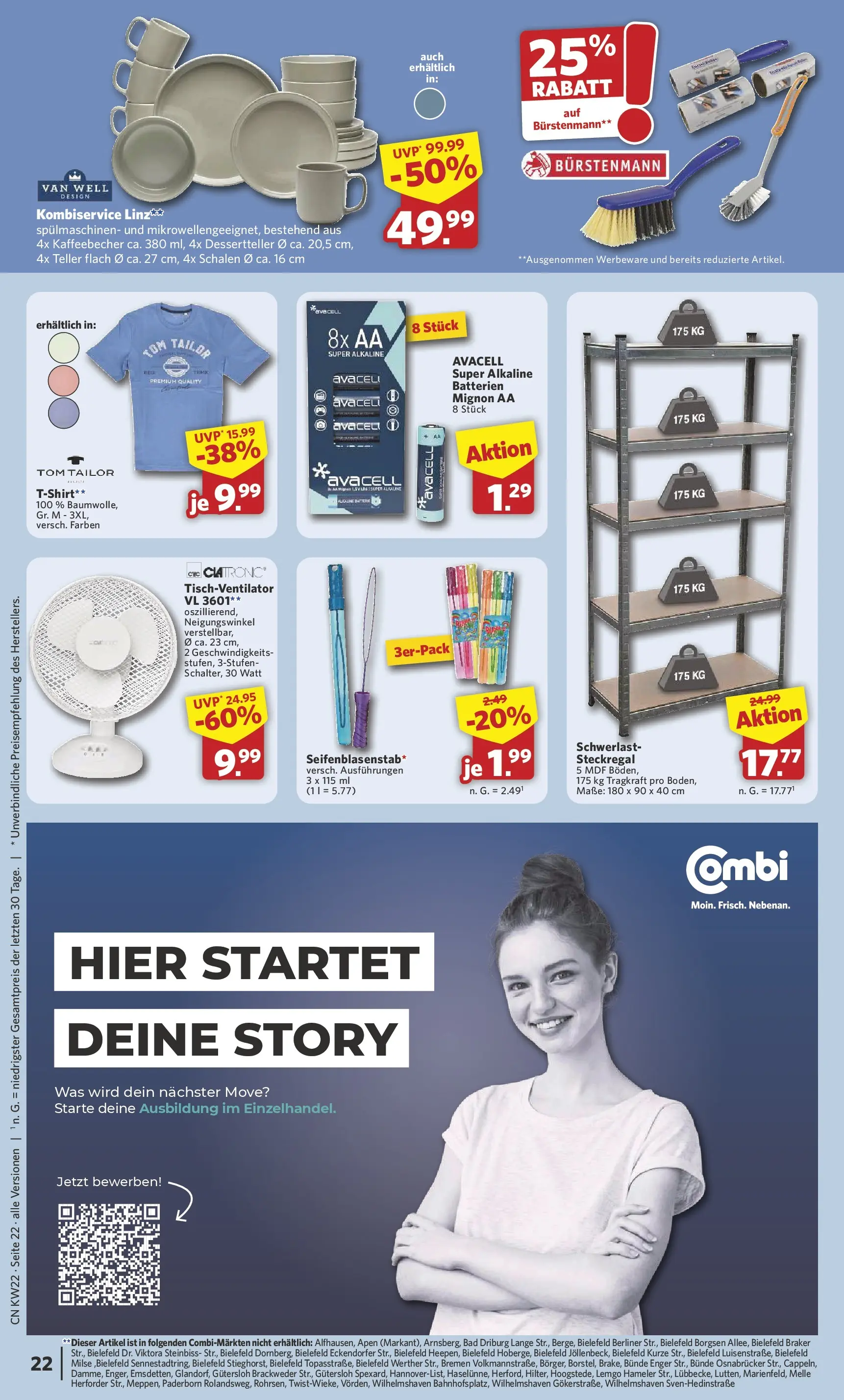 Combi - Unsere Combi Wochenangebote (ab 25.05.2026) zum Blättern | Seite: 22