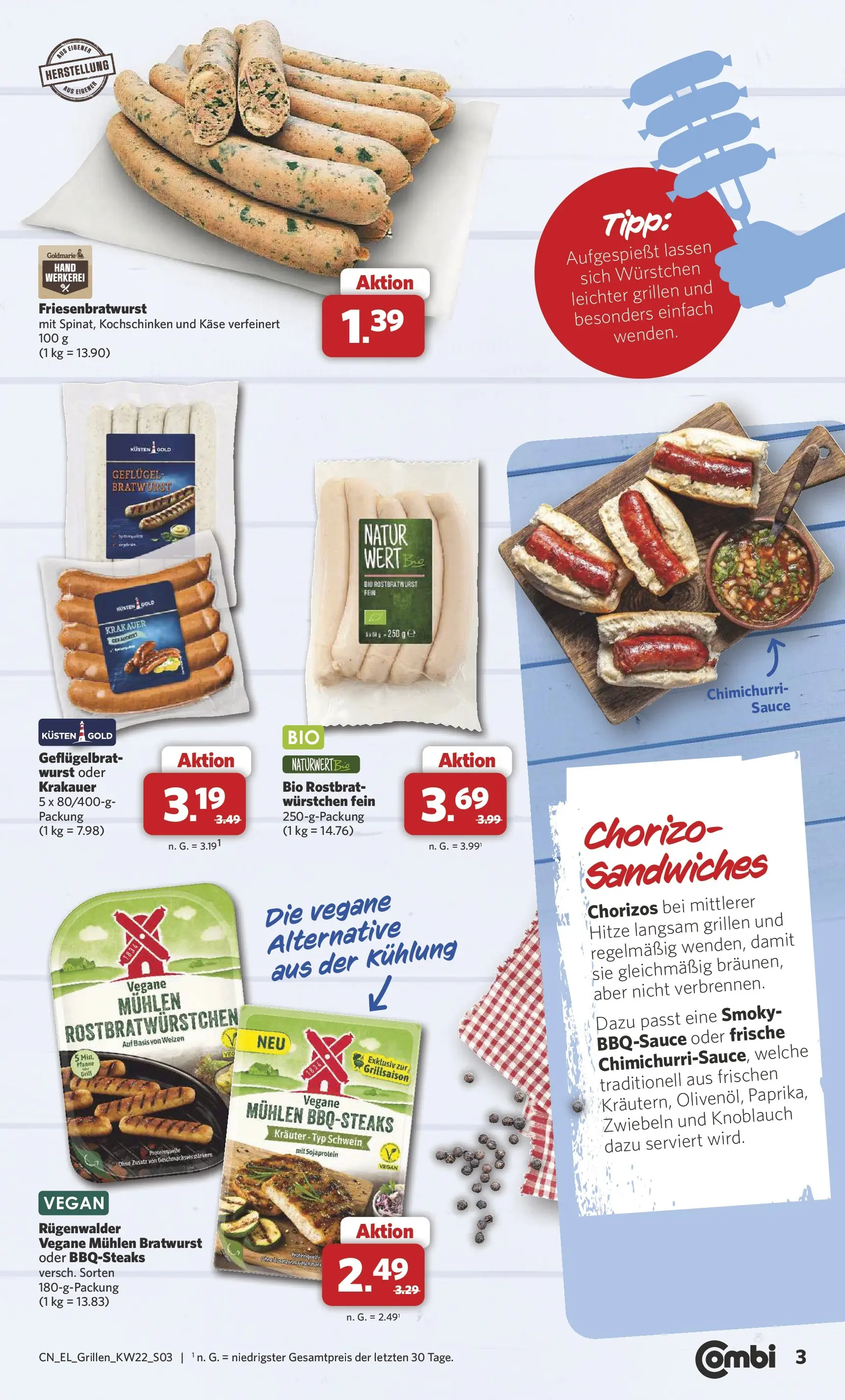 Combi - Unsere Combi Wochenangebote: Grillen (ab 25.05.2026) zum Blättern | Seite: 3